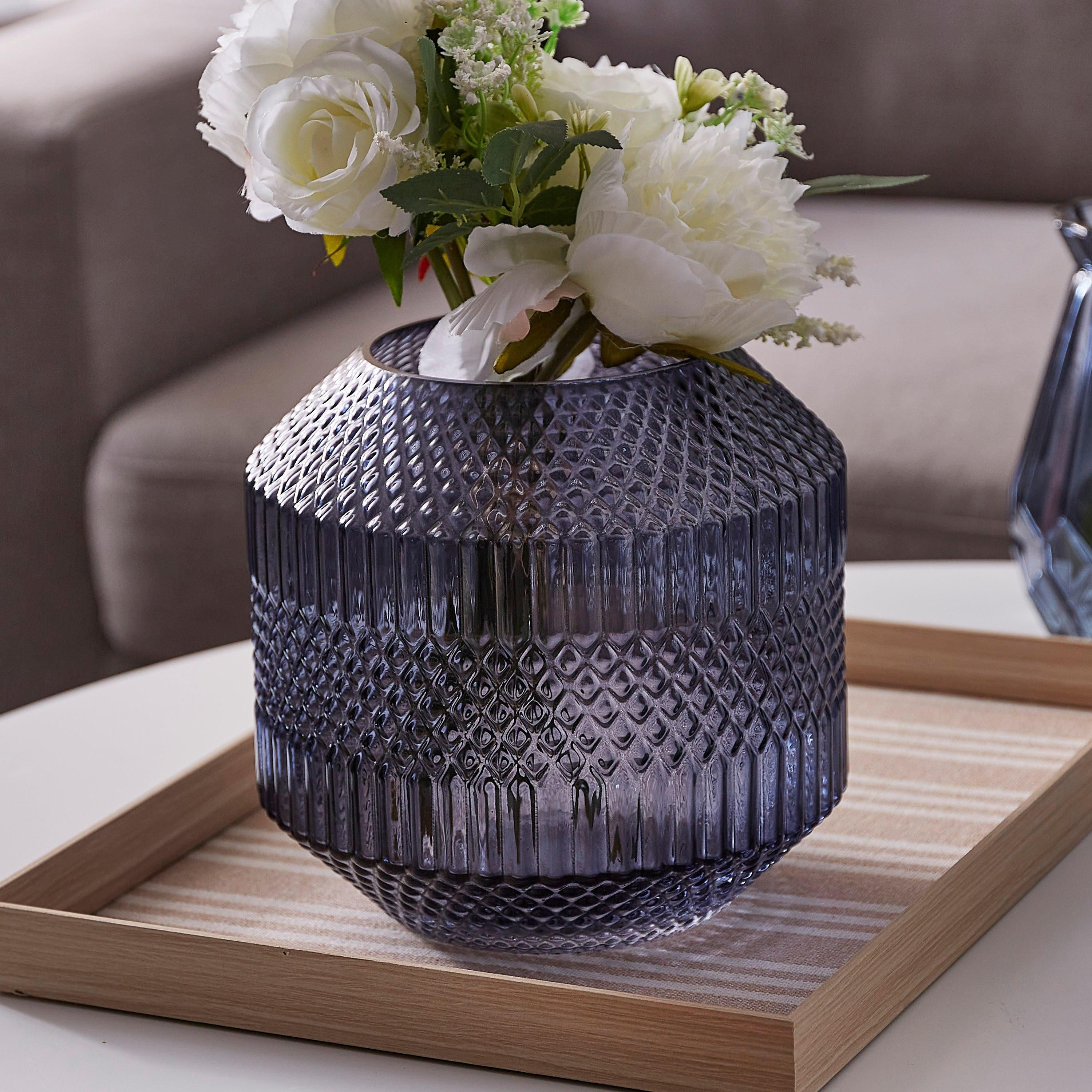 مزهريّة زجاجيّة من كلايد - 20.5x19.8 سم-hbxbedroom-decorandaccessories-vases-image-1