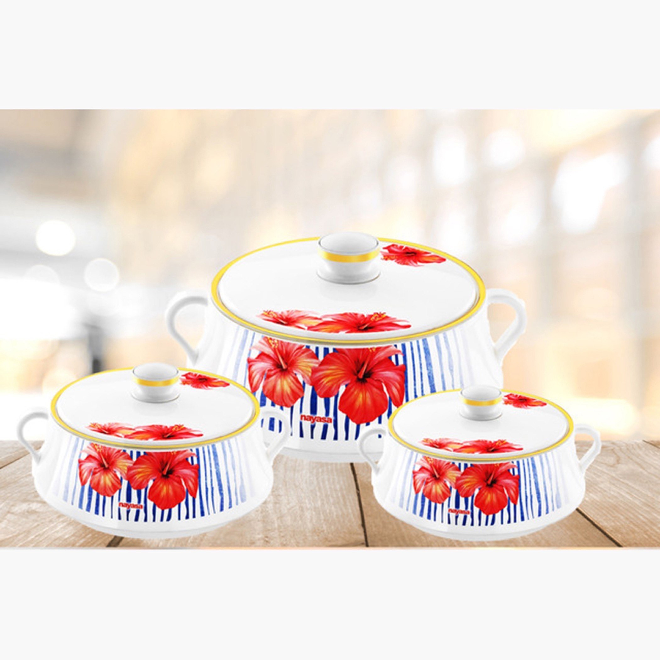 طقم كسرولة من أكورد لورينزو - 3 قطع-hbxdecorandfurnishings-tabletop-serveware-image-1