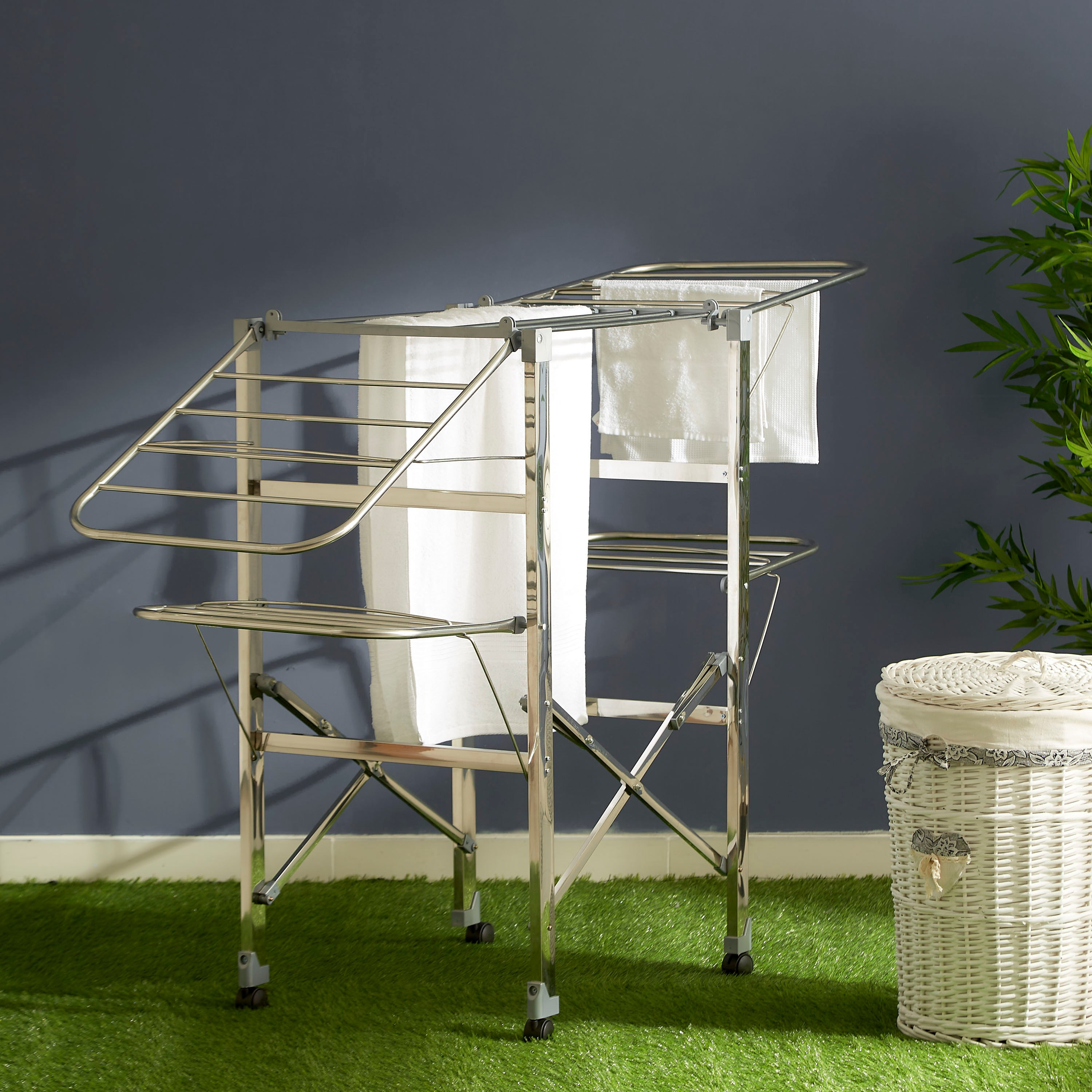Acier Collapsible Clothes Dryer - 186x110x60 cm-hbxhomeware-bathandlaundry-clothesdryingracks-image-8