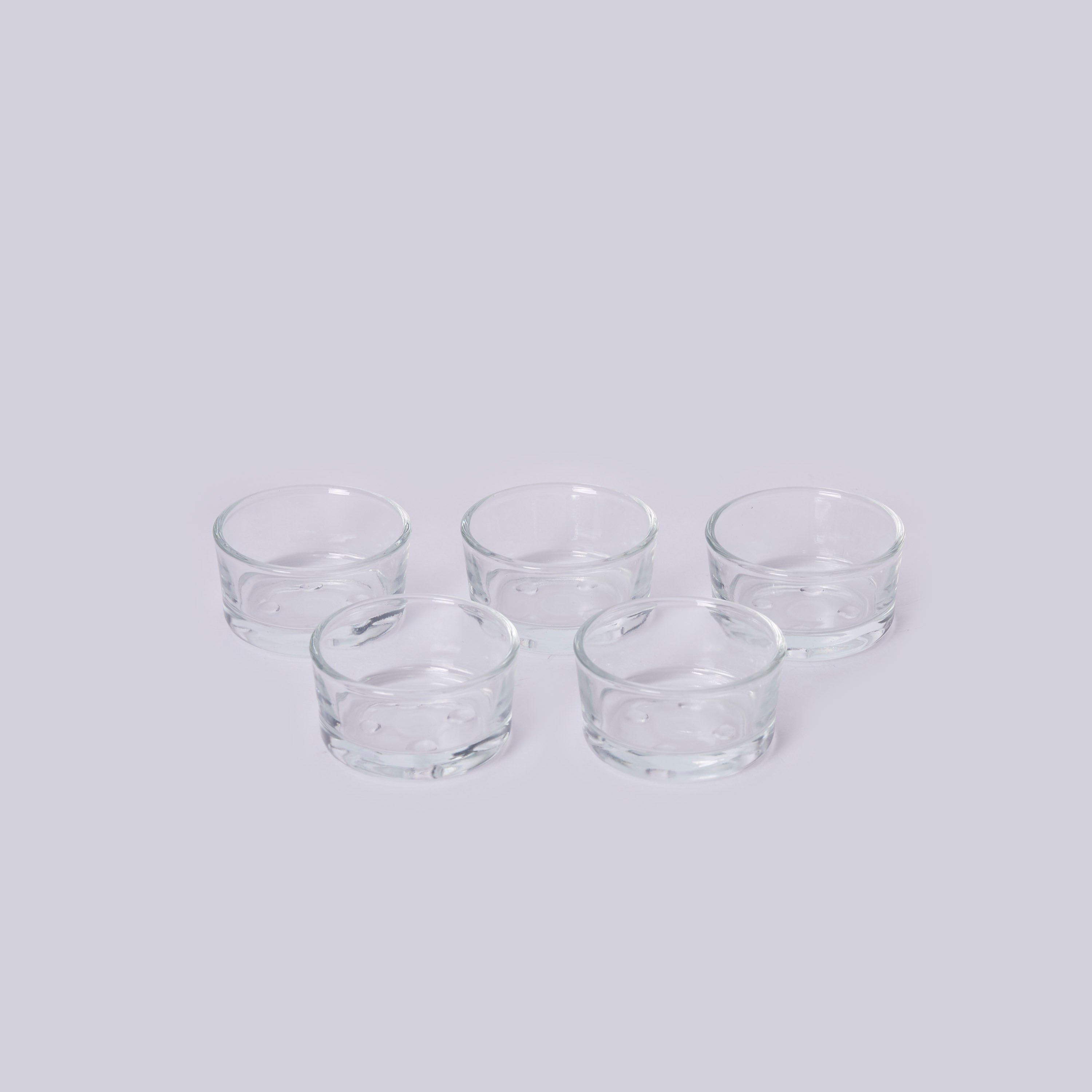 طقم حامل شموع صغيرة زجاجي شفّاف تريا من أتلانتا - 5 قطع-hbxlivingroom-decorandaccessories-candleholders-image-5