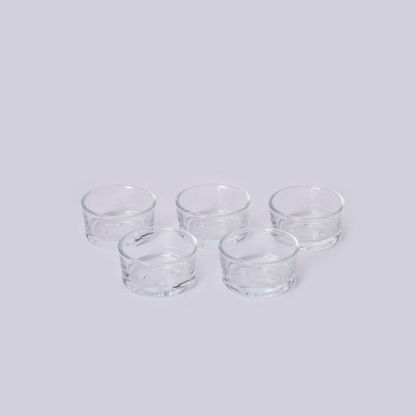 Atlanta Glass Tria Clear Tealight - Set of 5