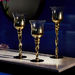 Atlanta 3-Piece Glass Ombre Monochrome Candleholder-Candle Holders-thumbnailMobile-0