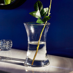 Atlanta Clear Glass Hourglass Vase
