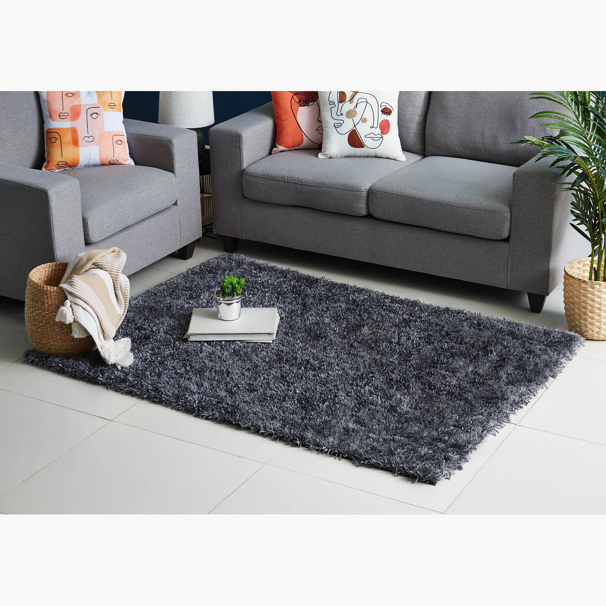 Avon Polyester Tape Shaggy Rug - 160x230 cm-hbxdecorandfurnishings-floorcoverings-rugs-image-4
