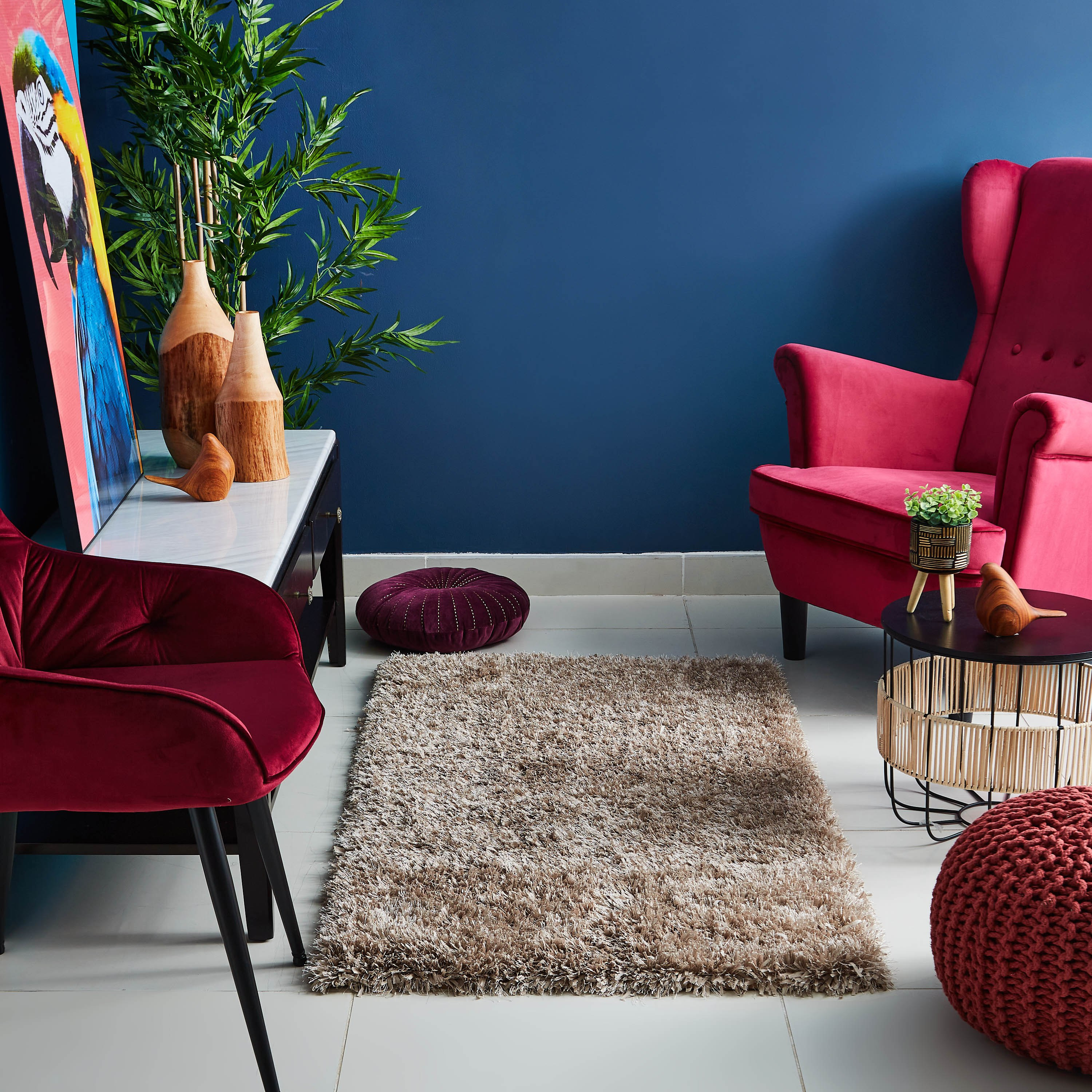 سجادة كثيفة بوليستر من أفون - 80x150 سم-hbxdecorandfurnishings-floorcoverings-rugs-image-1