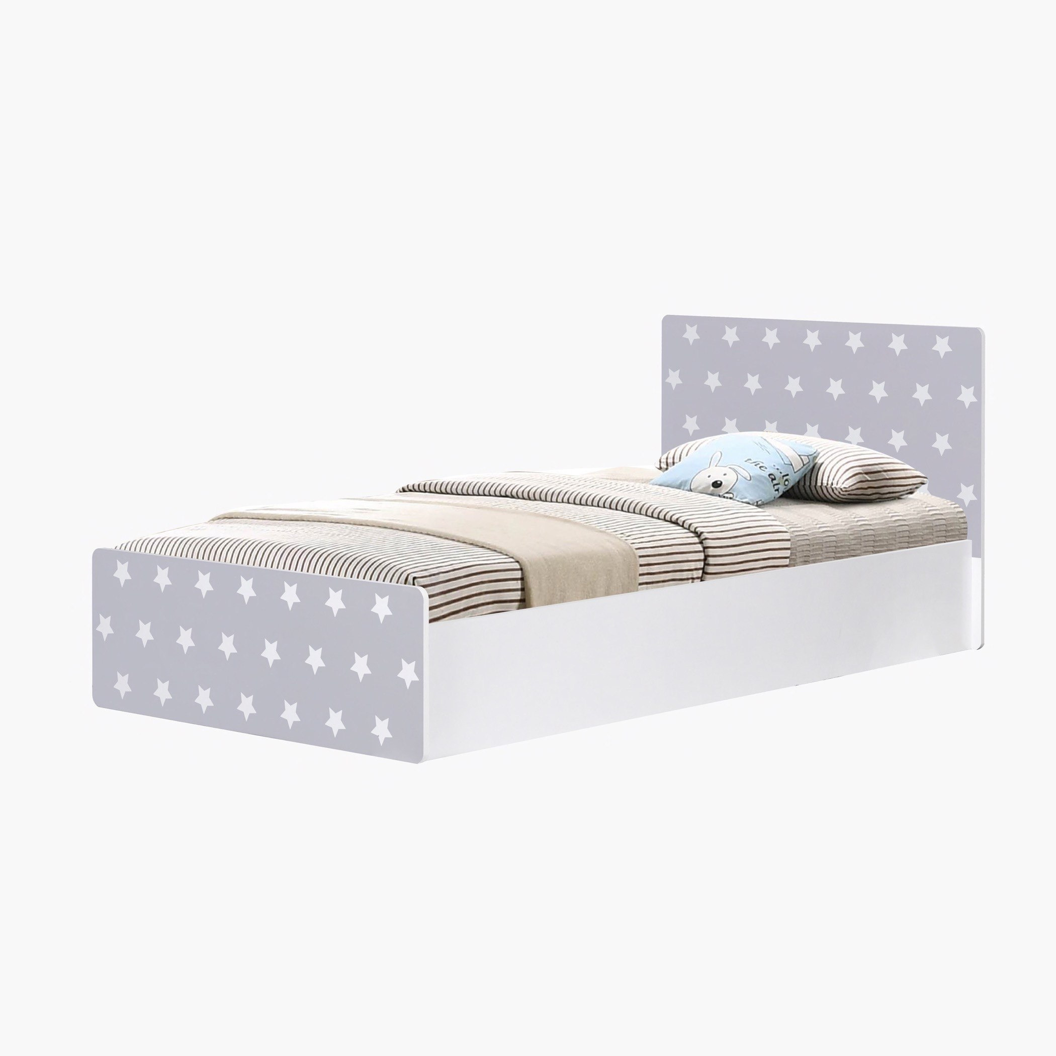 سرير بتصميم نجمة من فانيلا - 90x190 سم-hbxfurniture-bedsandbedsets-beds-single-image-2