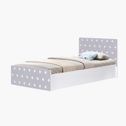 سرير بتصميم نجمة من فانيلا - 90x190 سم