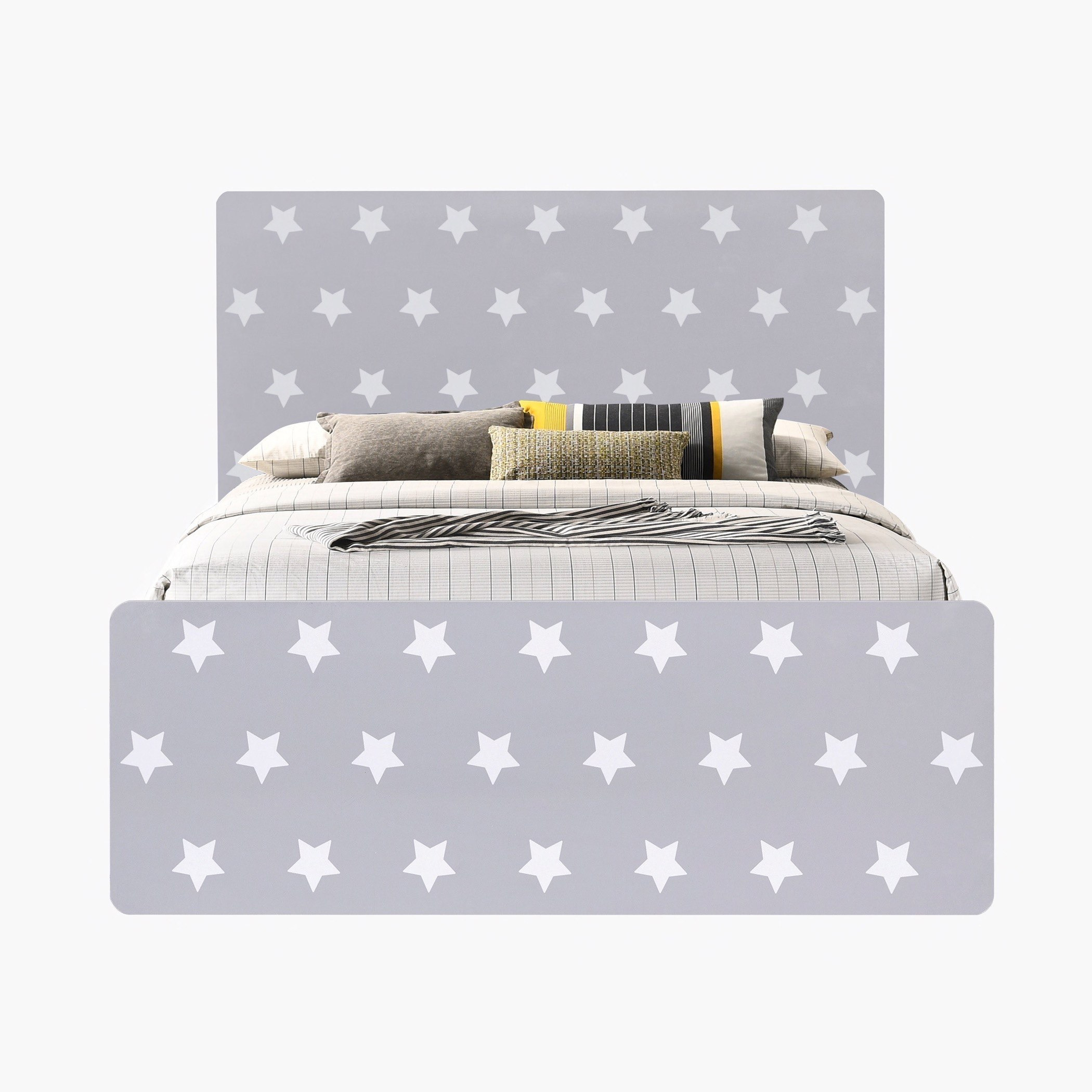 سرير بتصميم نجمة من فانيلا - 90x190 سم-hbxfurniture-bedsandbedsets-beds-single-image-4