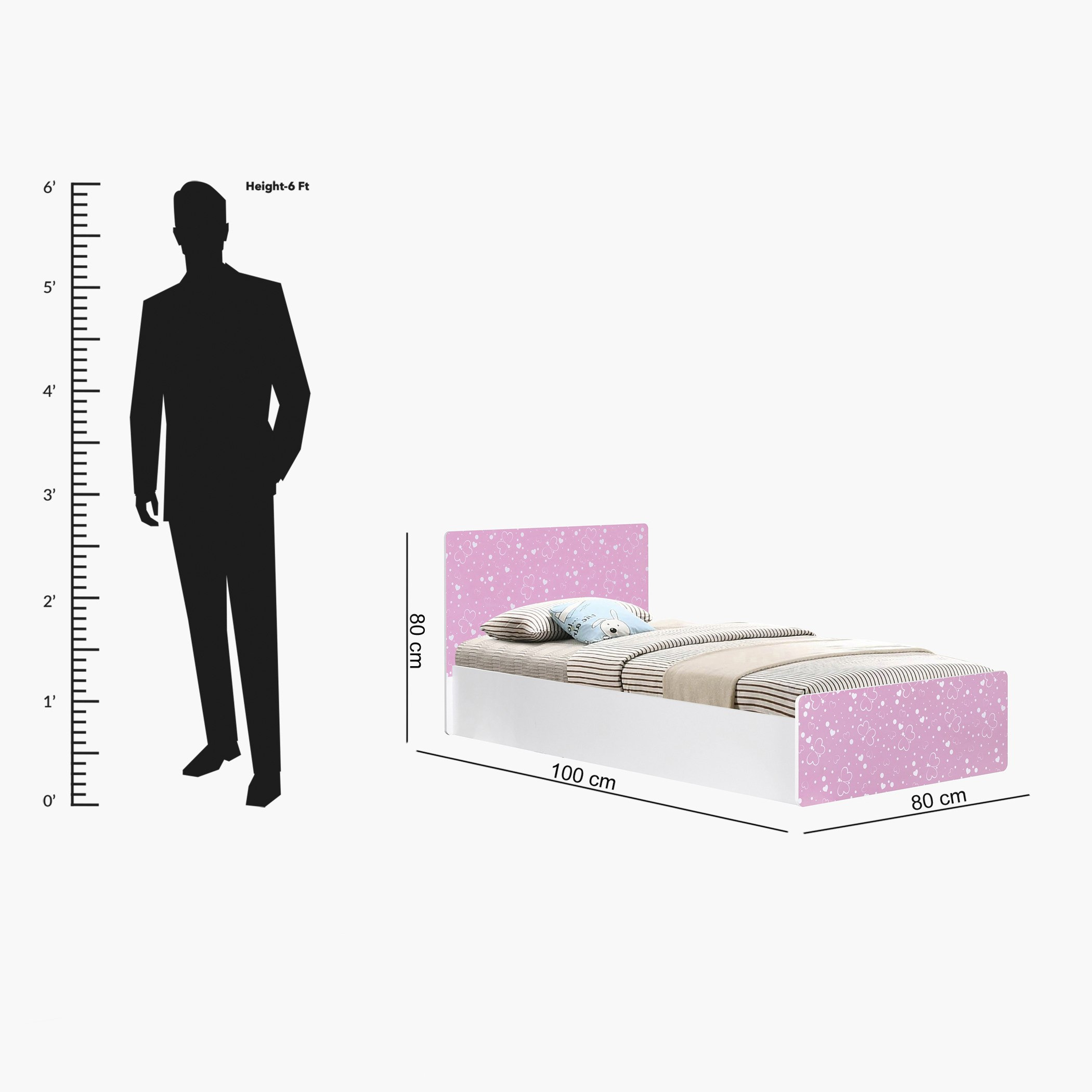 سرير بتصميم فراشة من فانيلا - 90x190 سم-hbxfurniture-bedsandbedsets-beds-single-image-4