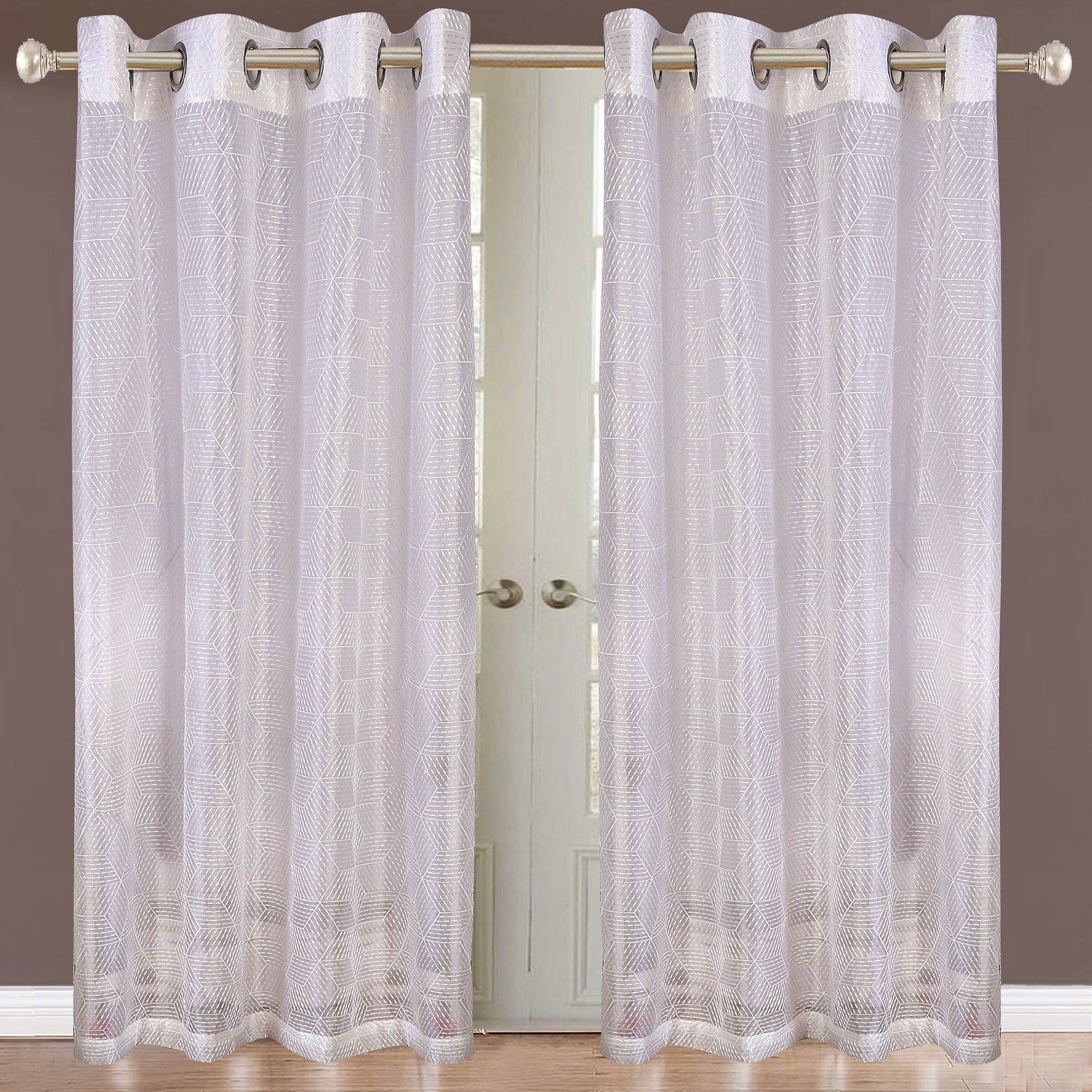 طقم ستائر مطرزة شفافة من قطعتين من فلورينس - 130x240 سم-hbxhomeware-hbxdecorandfurnishings-image-1