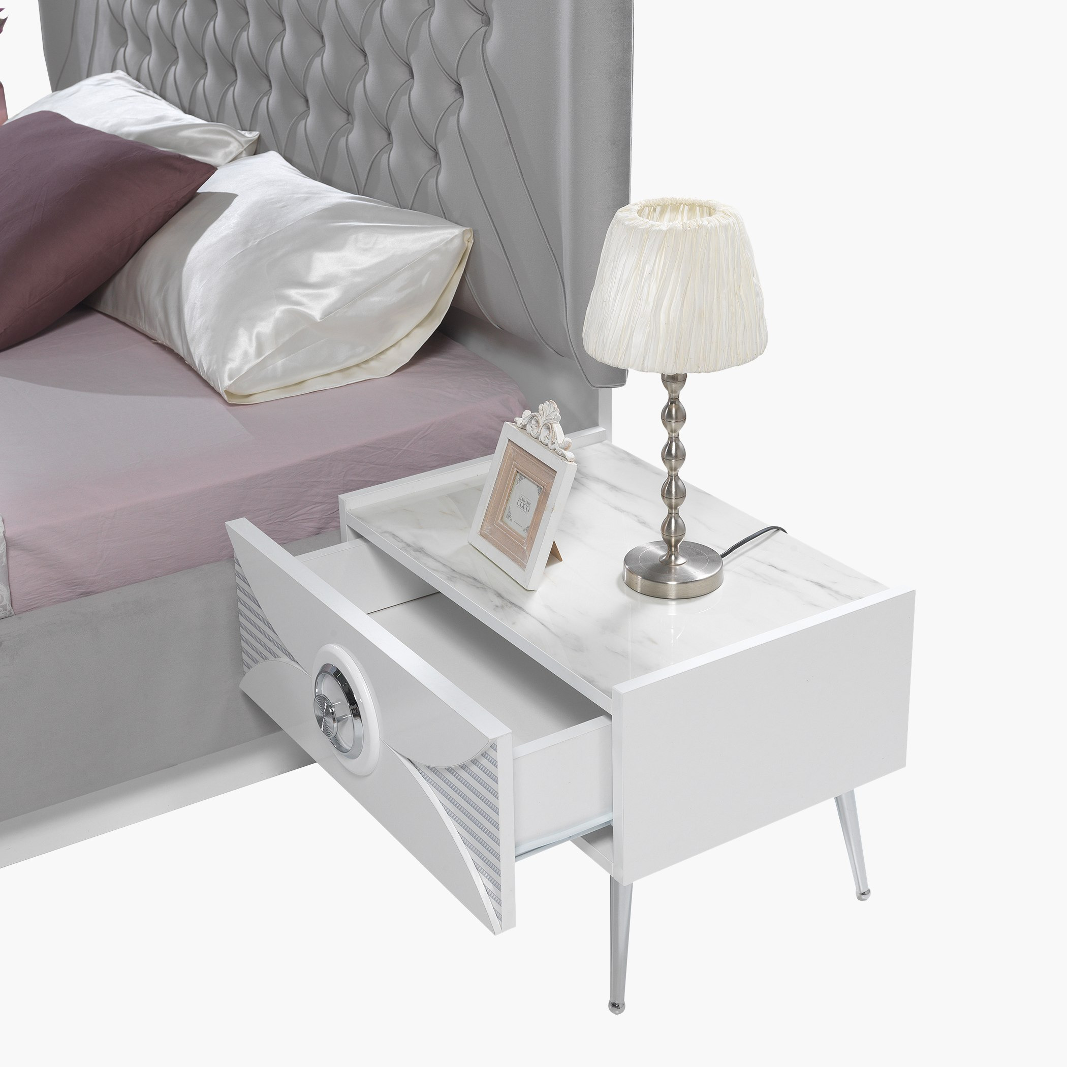Asos 6-Piece King Bedroom Set - 180x200 cm-hbxbedroom-bedsandbedsets-bedroomsets-king-image-14