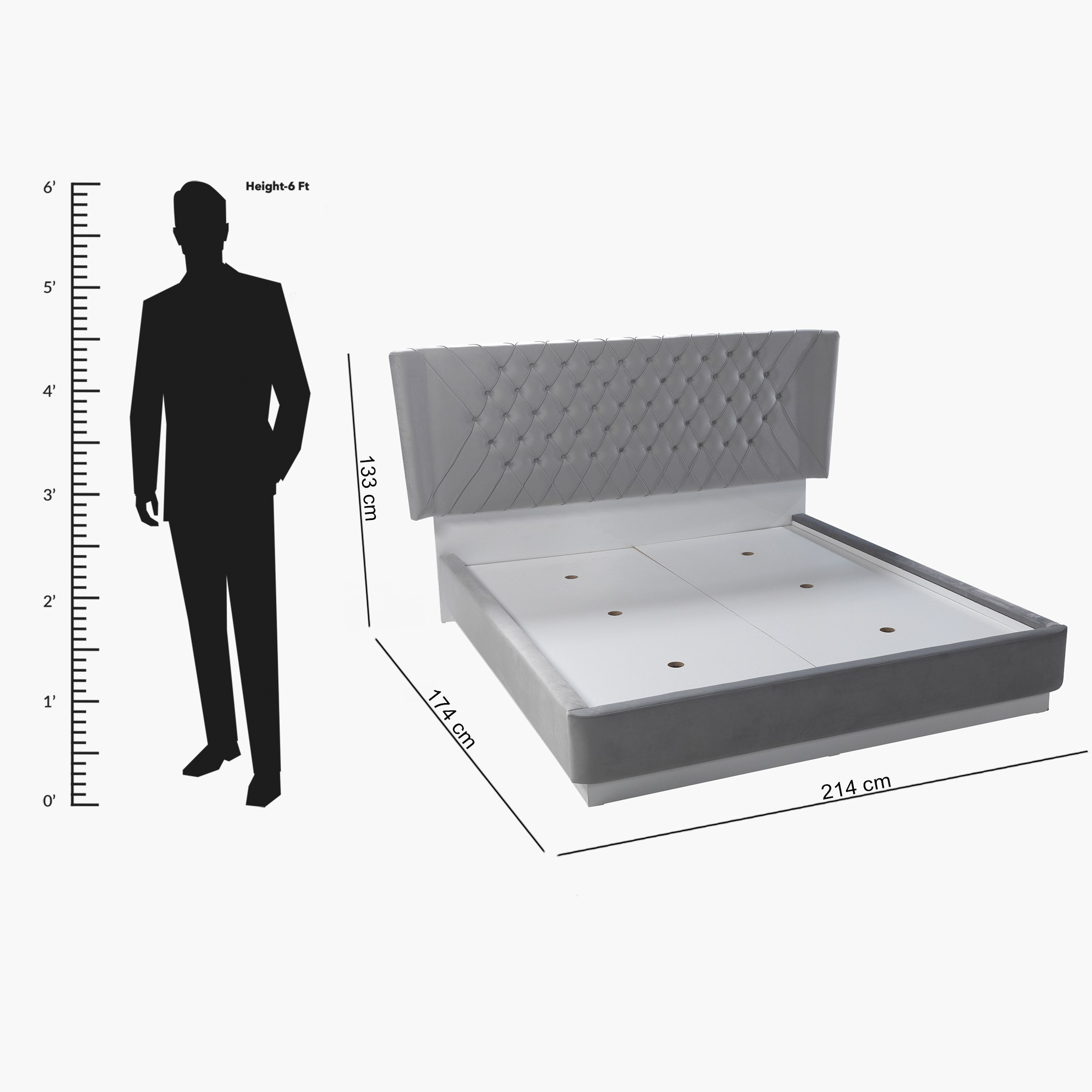 Asos 6-Piece King Bedroom Set - 180x200 cm-hbxbedroom-bedsandbedsets-bedroomsets-king-image-18