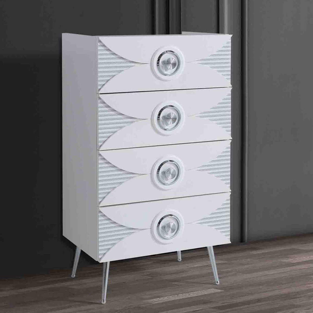 وحدة تخزين بـ 4 أدراج من أسوس-hbxfurniture-dressersandchests-chestofdrawers-image-1