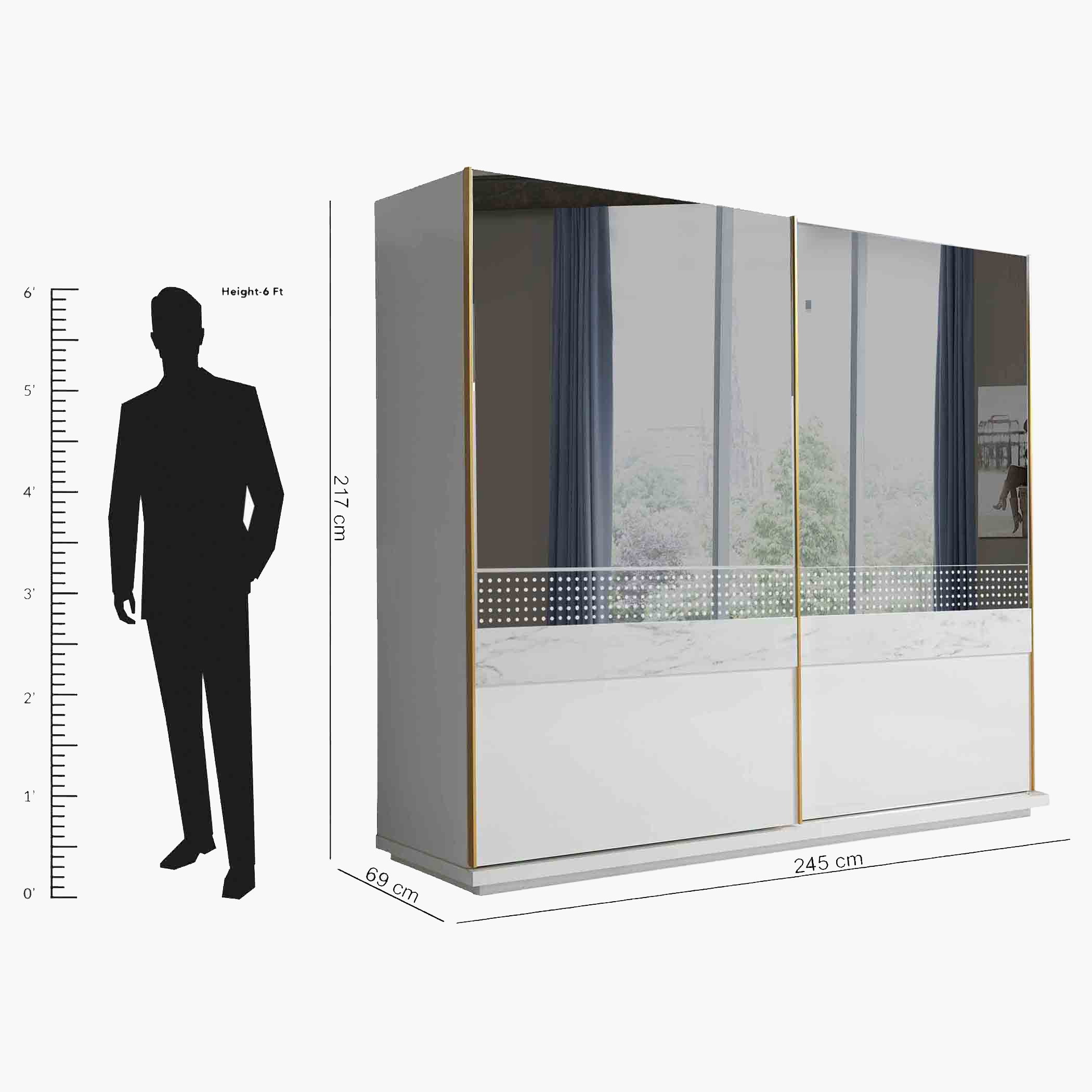 خزانة ملابس بباب انزلاقي مع مرآة من كاليستا-hbxfurniture-wardrobes-image-5