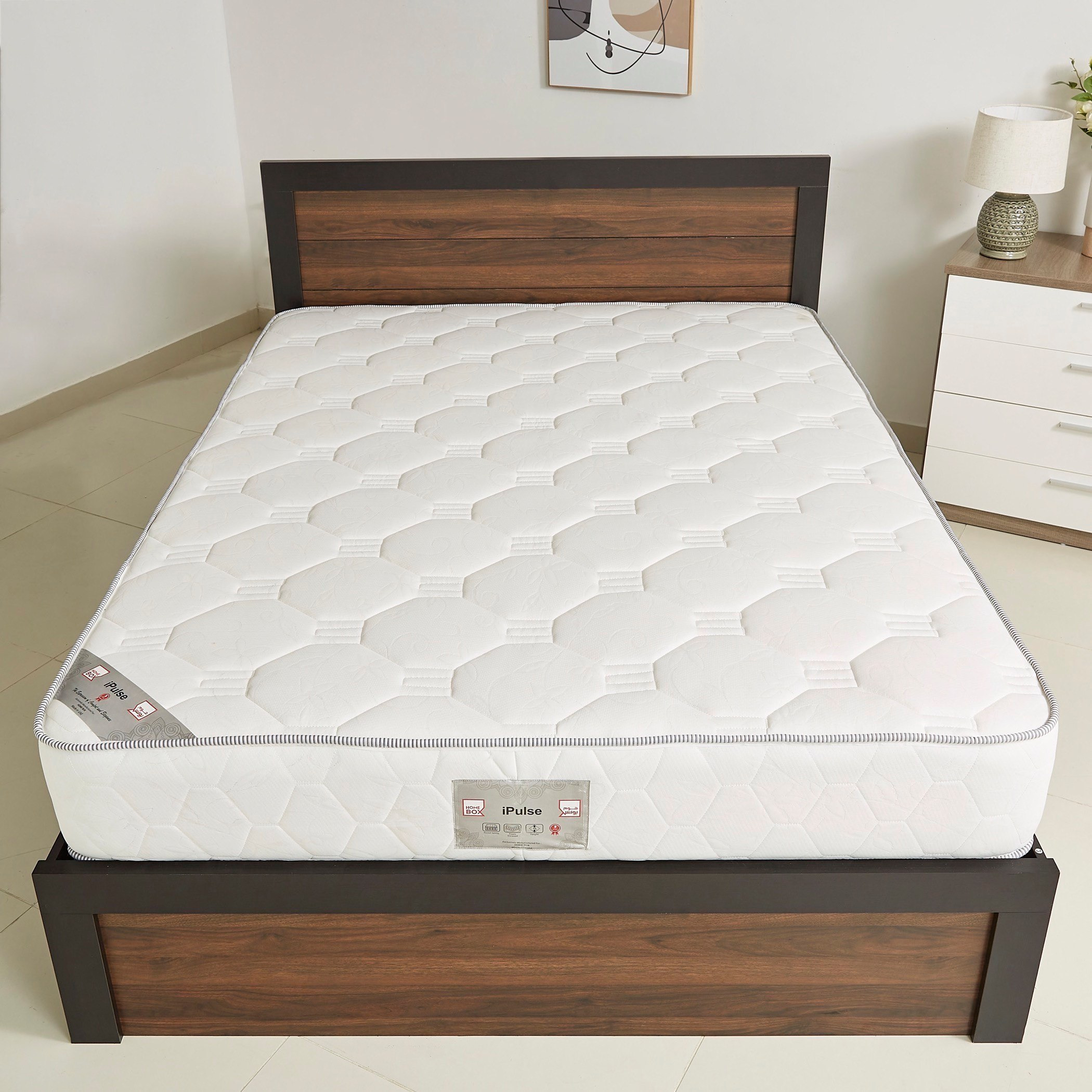 مرتبة كوين بنوابض جيبيّة من آي بولس - 150x200x25 سم-hbxbedroom-mattresses-queen-image-3