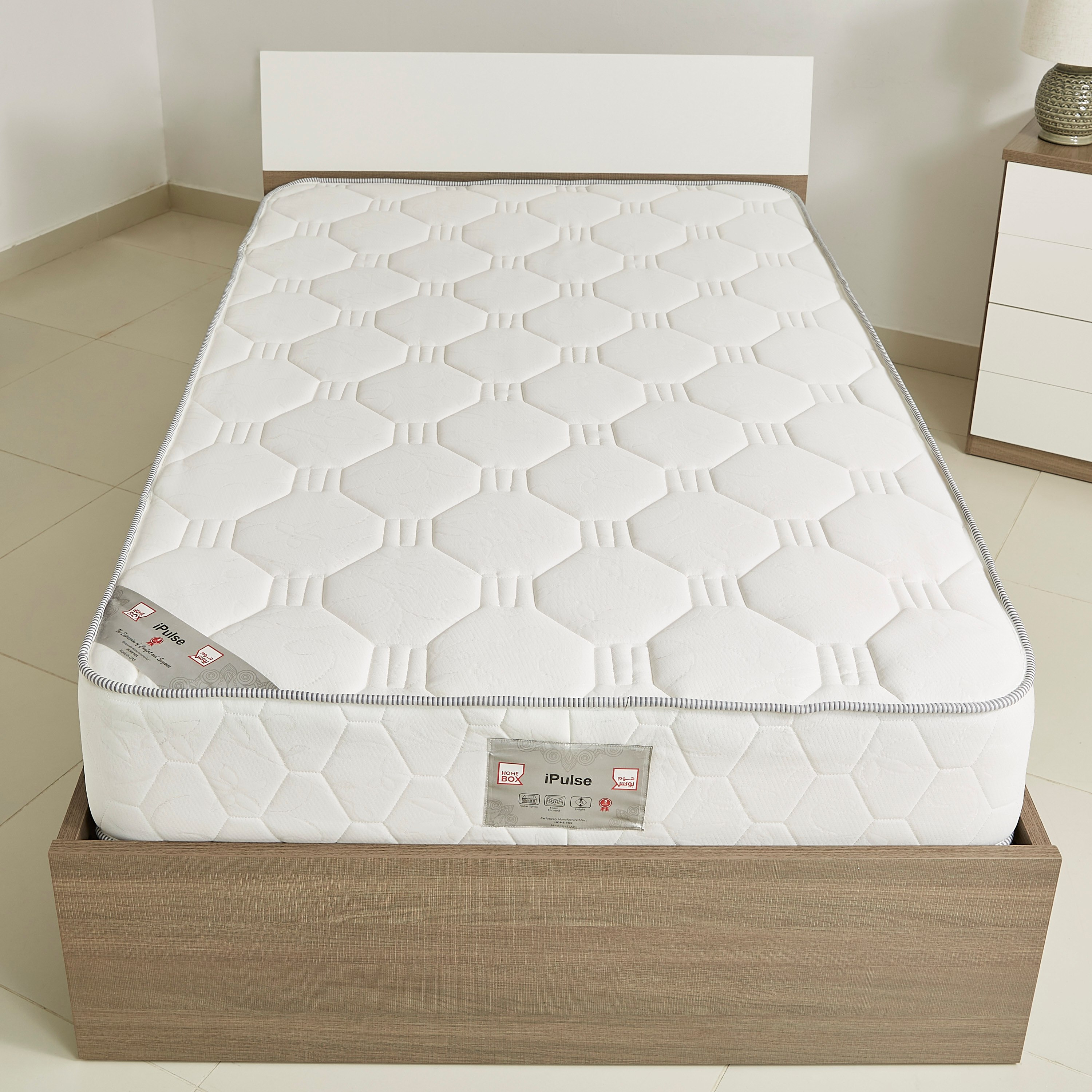 مرتبة مزدوجة بنوابض جيبيّة آي بولس - 120x200x25 سم-hbxfurniture-mattresses-twin-image-2