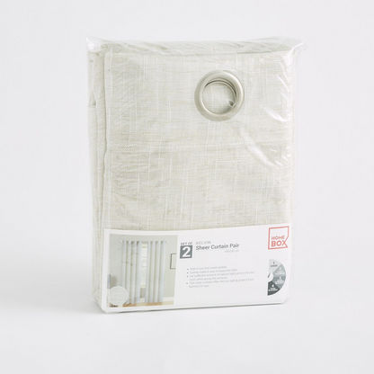 Kelvin 2-Piece Sheer Curtain Set - 140x240 cms