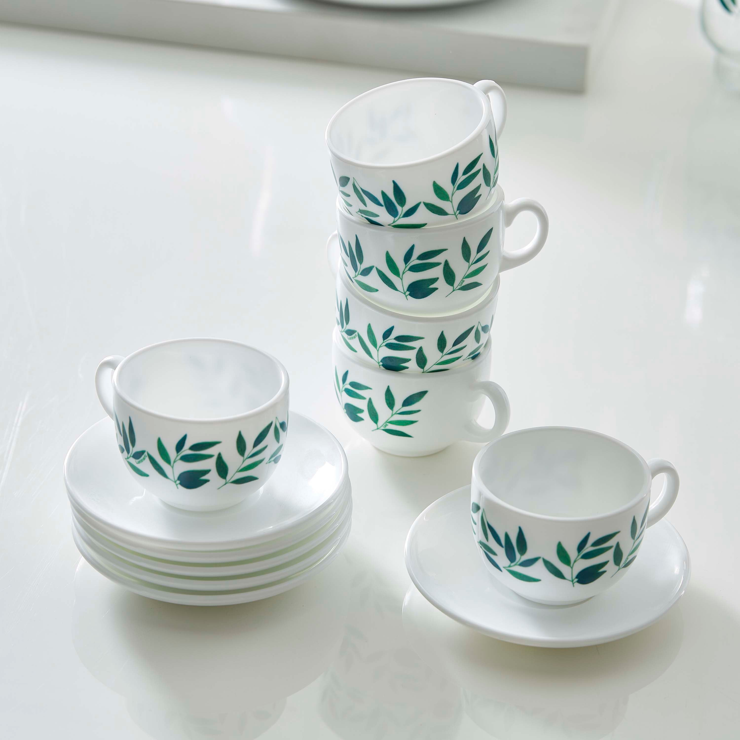 طقم مستلزمات مائدة بتصميم ورق الشجر من لومينارك - 46 قطعة-hbxhomeware-hbxkitchen-image-2