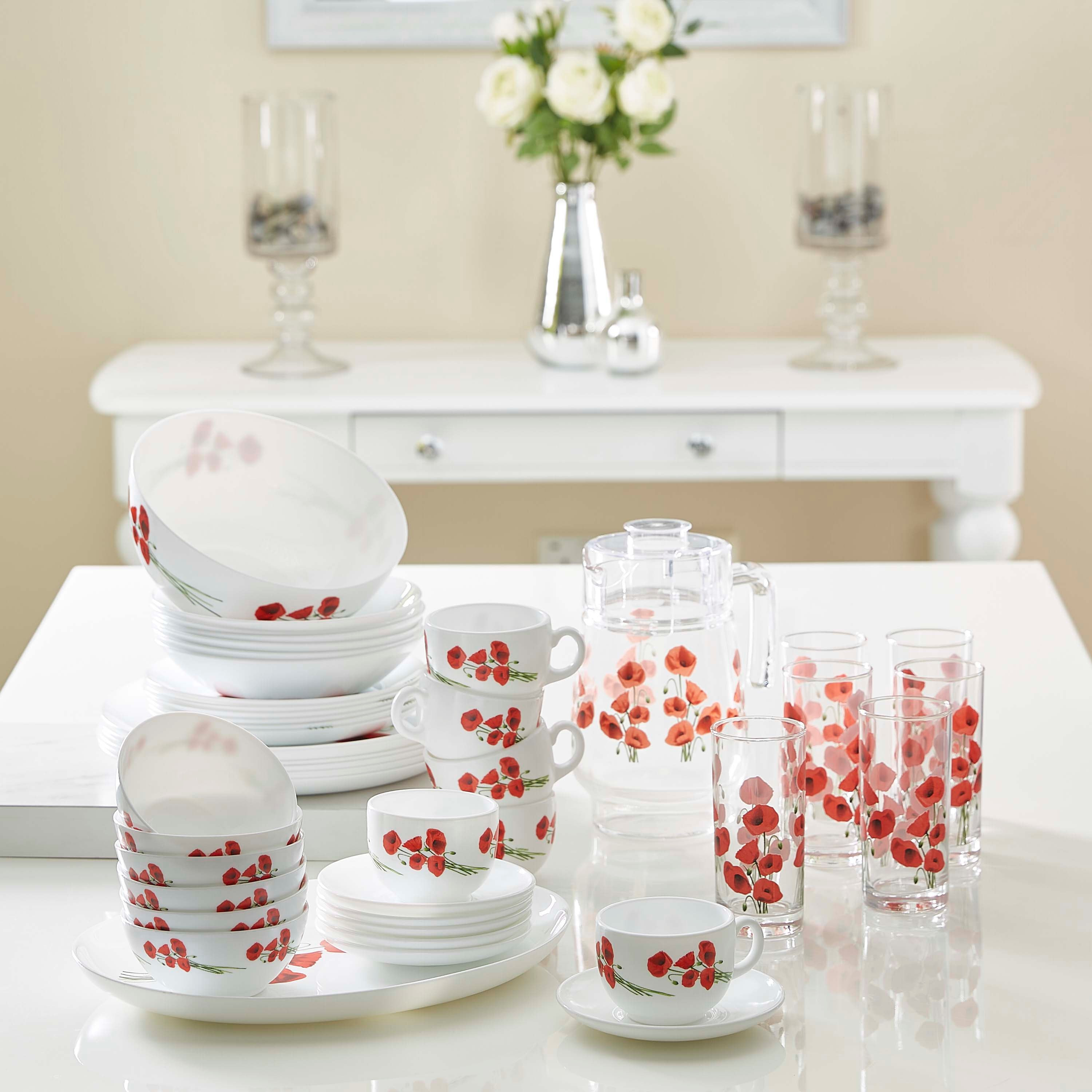 طقم مستلزمات مائدة بتصميم ورق الشجر من لومينارك إيبنوسيس - 46 قطعة-hbxhomeware-hbxkitchen-image-1