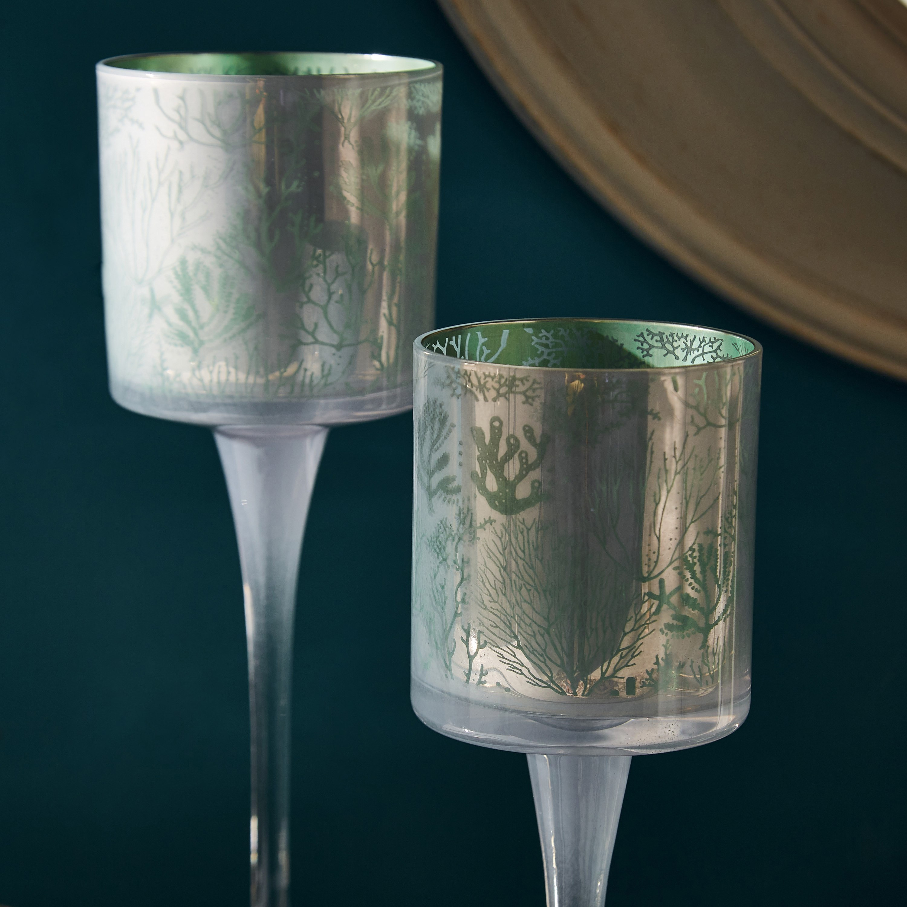 طقم حامل شموع زجاجي - قطعتين من سكيري-hbxlivingroom-decorandaccessories-candleholders-image-3
