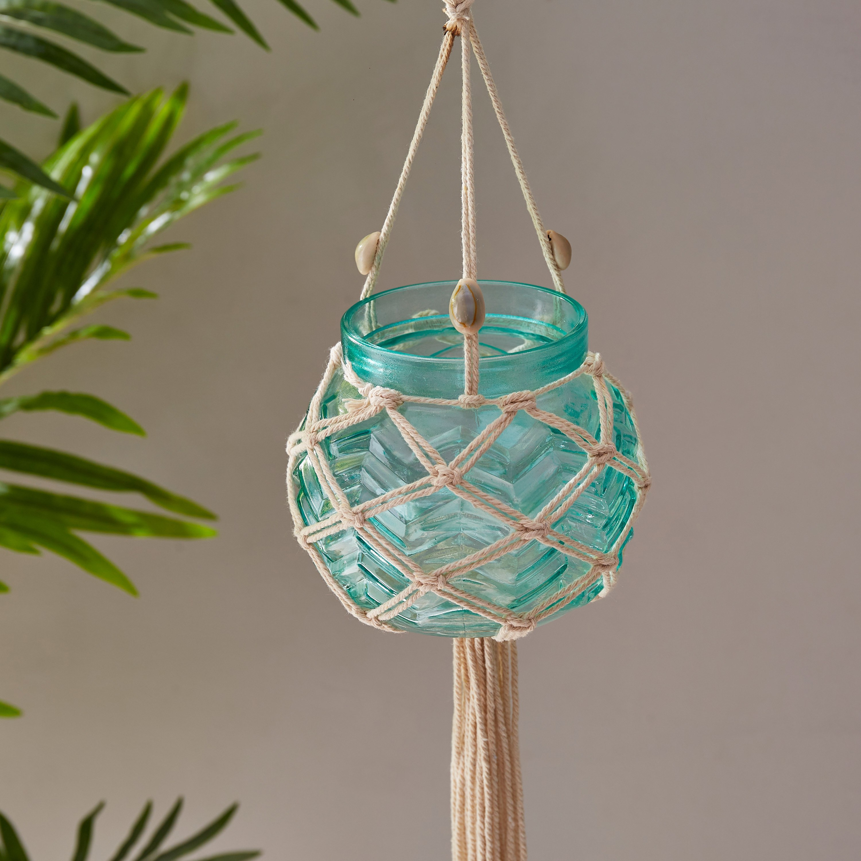 حامل شموع فوتيف زجاج مرشوش من سكيري - 12x11 سم-hbxlivingroom-decorandaccessories-candleholders-image-2
