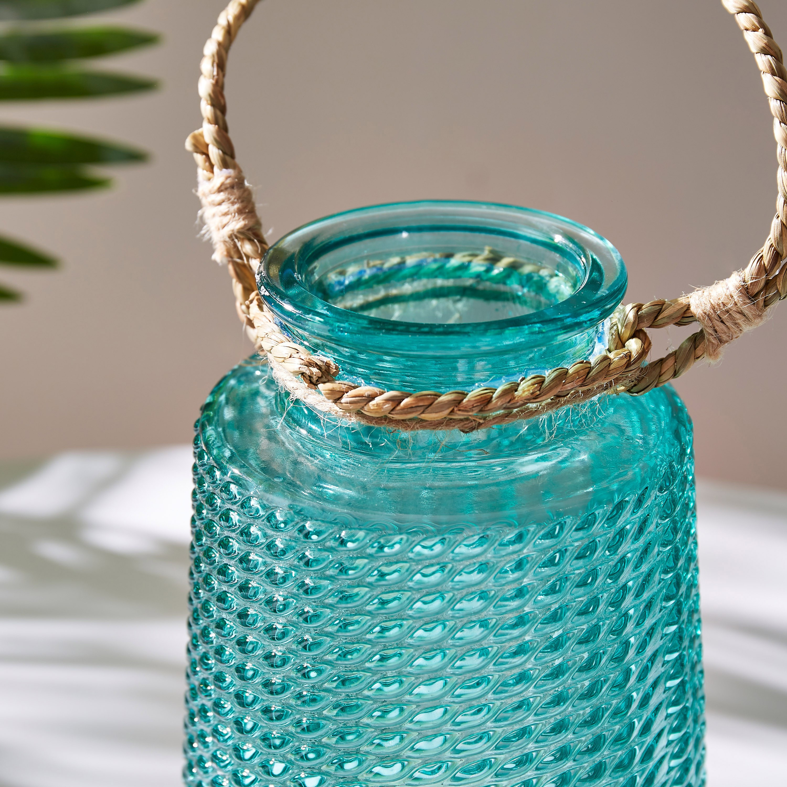 Skerry Glass Candleholder with Bamboo Handle - 18 cm-hbxlivingroom-decorandaccessories-candleholders-image-3