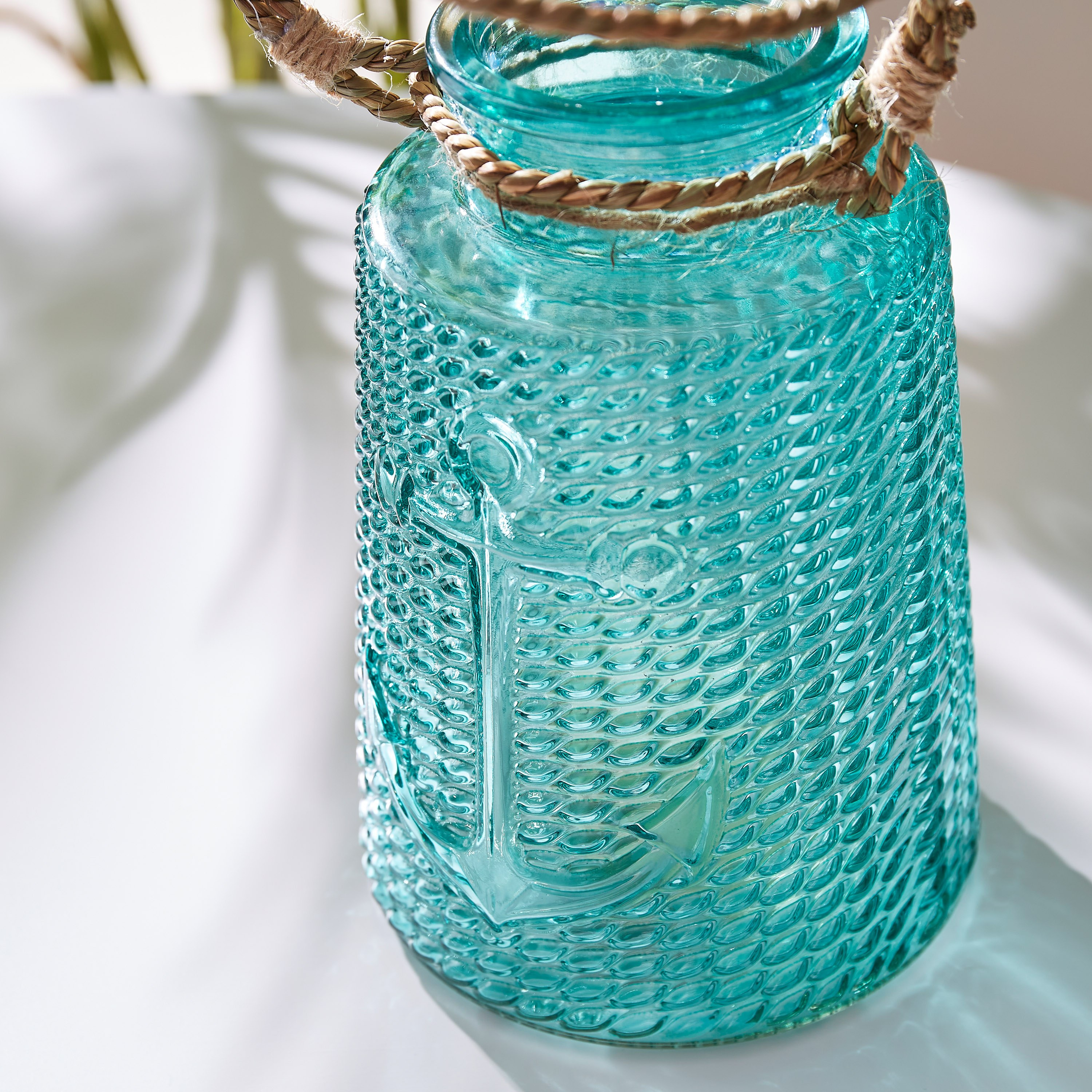 Skerry Glass Candleholder with Bamboo Handle - 18 cm-hbxlivingroom-decorandaccessories-candleholders-image-4