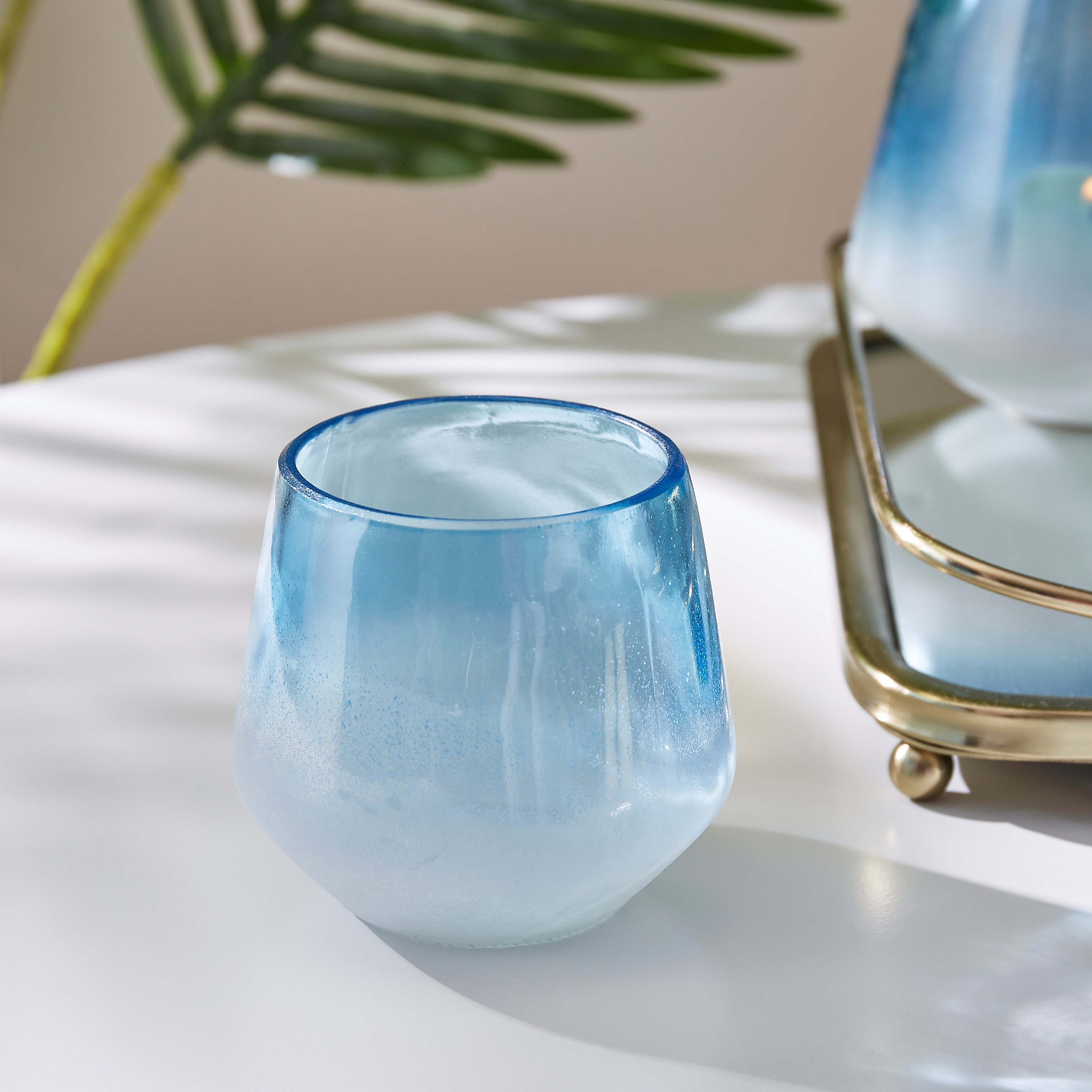 Skerry Glass Ombre Candleholder - 8 cm-hbxlivingroom-decorandaccessories-candleholders-image-2