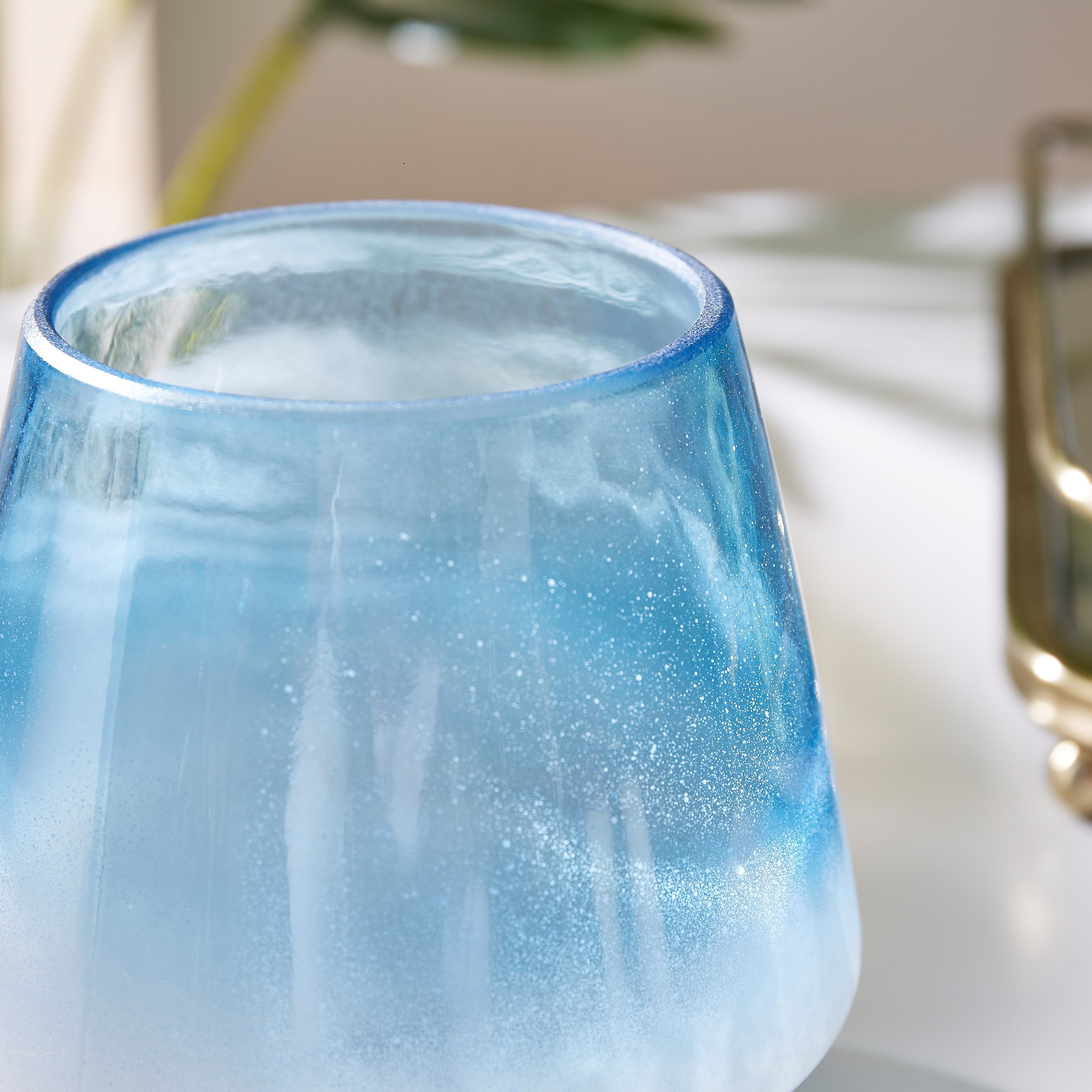 حامل شموع زجاجي أمبر من سكيري - 11 سم-hbxlivingroom-decorandaccessories-candleholders-image-3