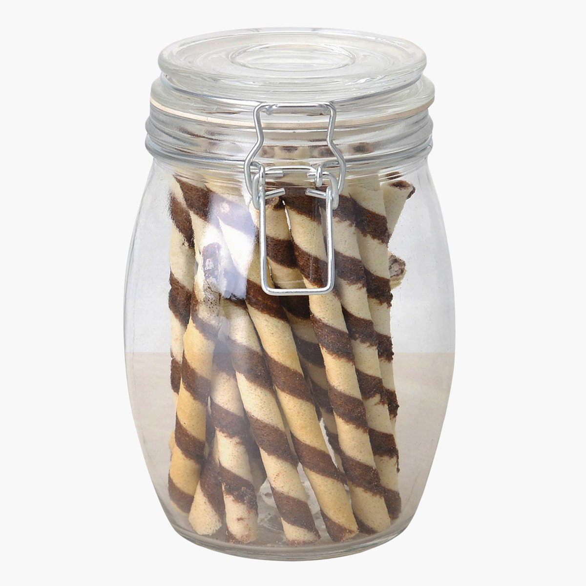 جرّة زجاجية محكمة الغلق بغطاء - طقم من 3 قطع-hbxhomeware-hbxkitchen-image-3