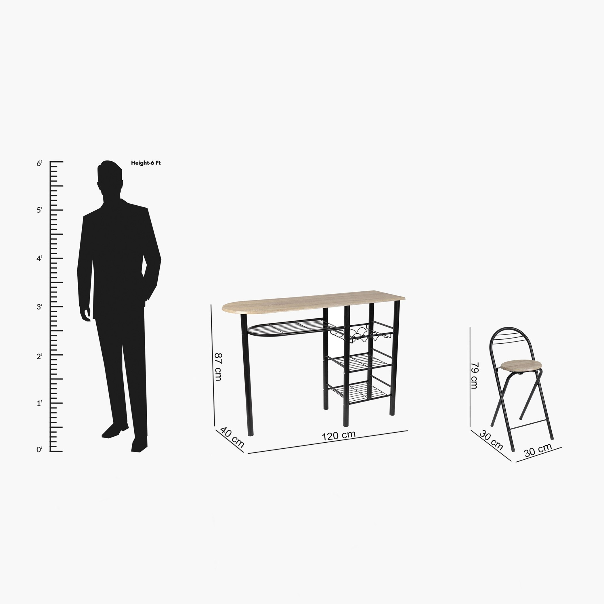 Joy 2-Seater Kitchen Table Set-hbxfurniture-diningtablesandsets-diningsets-image-9