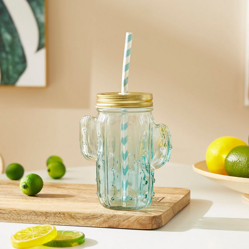Bellissimo Cactus Mason Jar - 400 ml-Containers and Jars-image-0