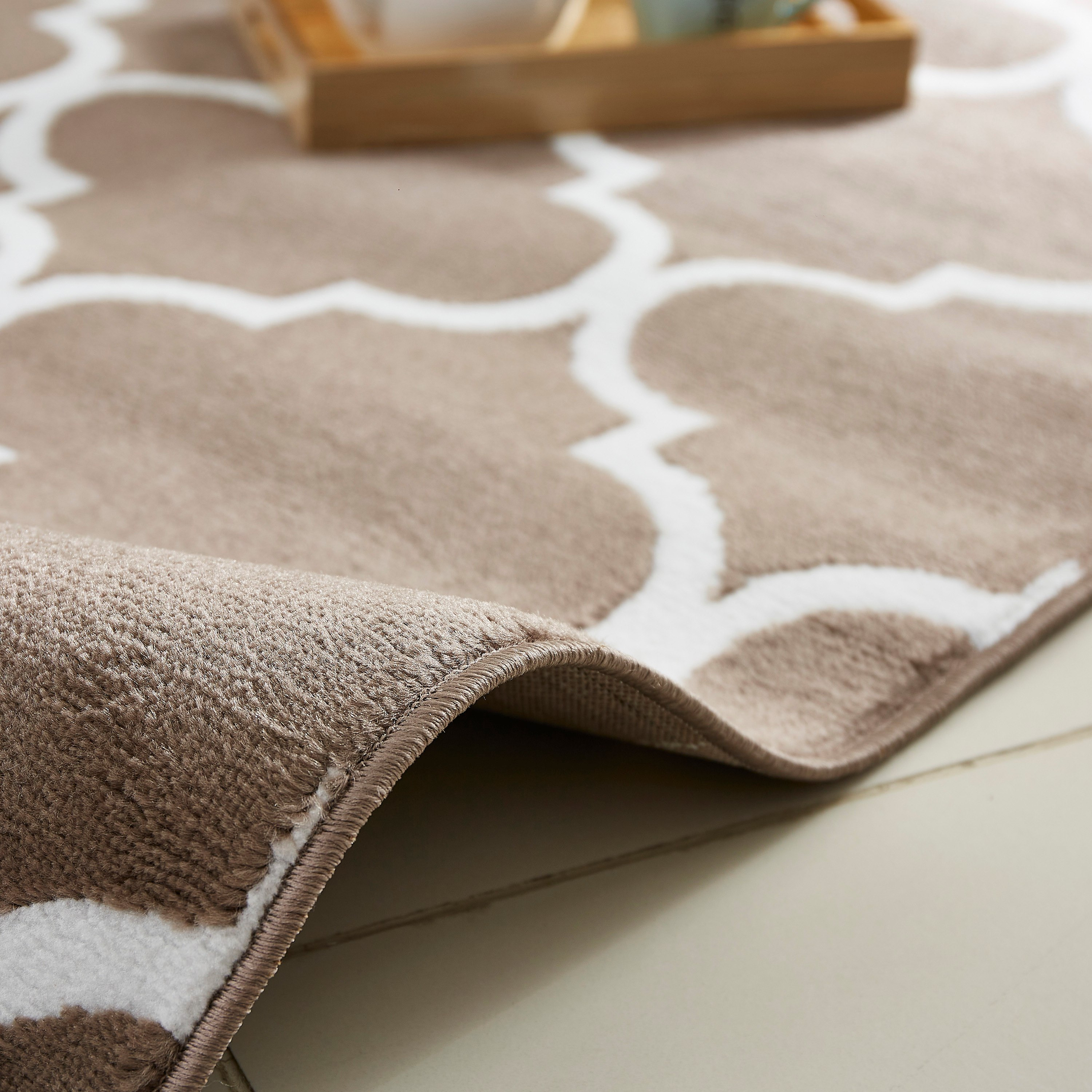 سجادة بولي بروبلين مقاومة للبقع تريليس من مشاعل - 110x160 سم-hbxdecorandfurnishings-floorcoverings-rugs-image-2