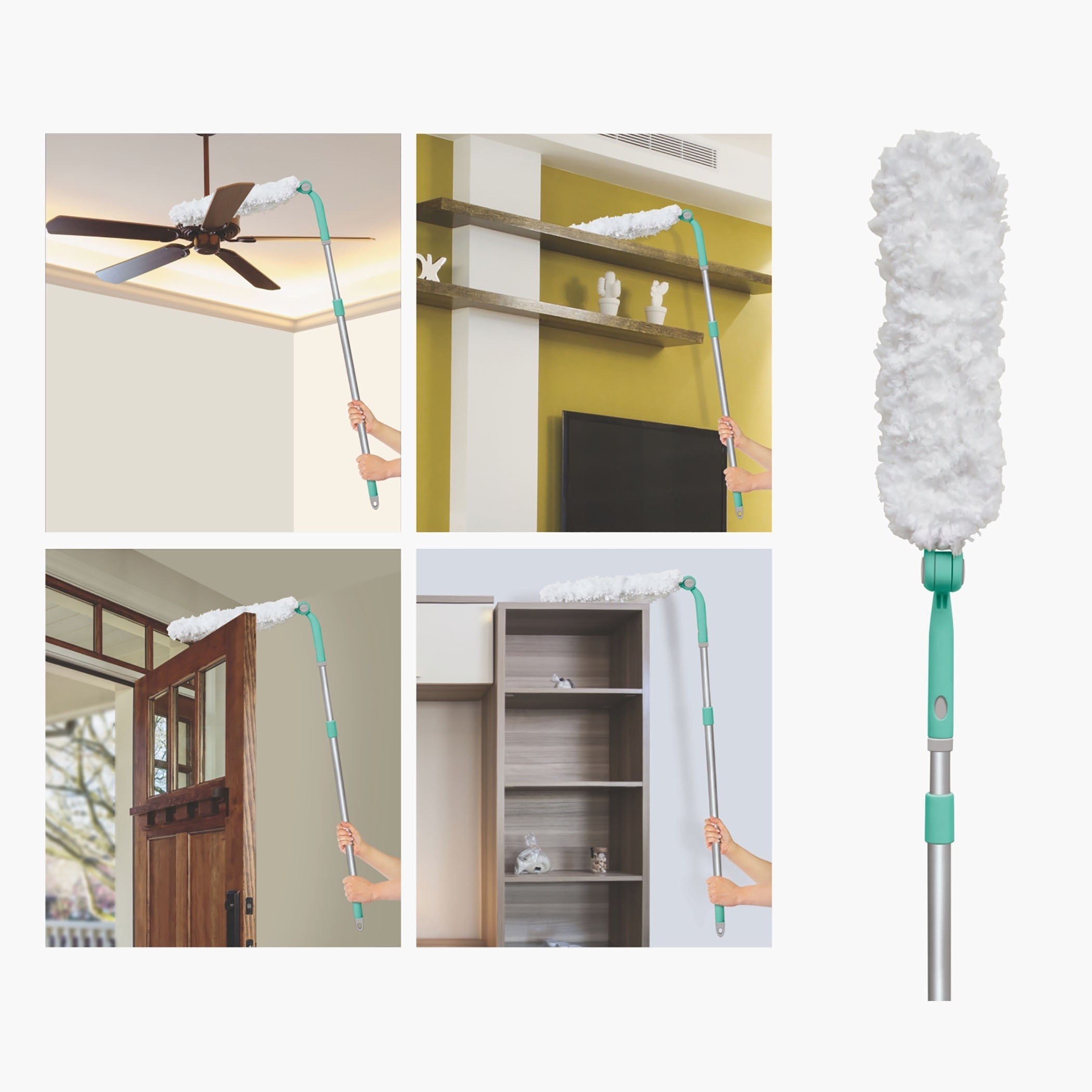 منظف متعدد الأغراض 360 درجة بمقبض قابل للتمدّد من لا بوليتا بريميو- 11 × 5 × 154 سم-hbxbathroom-laundry-cleaningaccessories-image-2