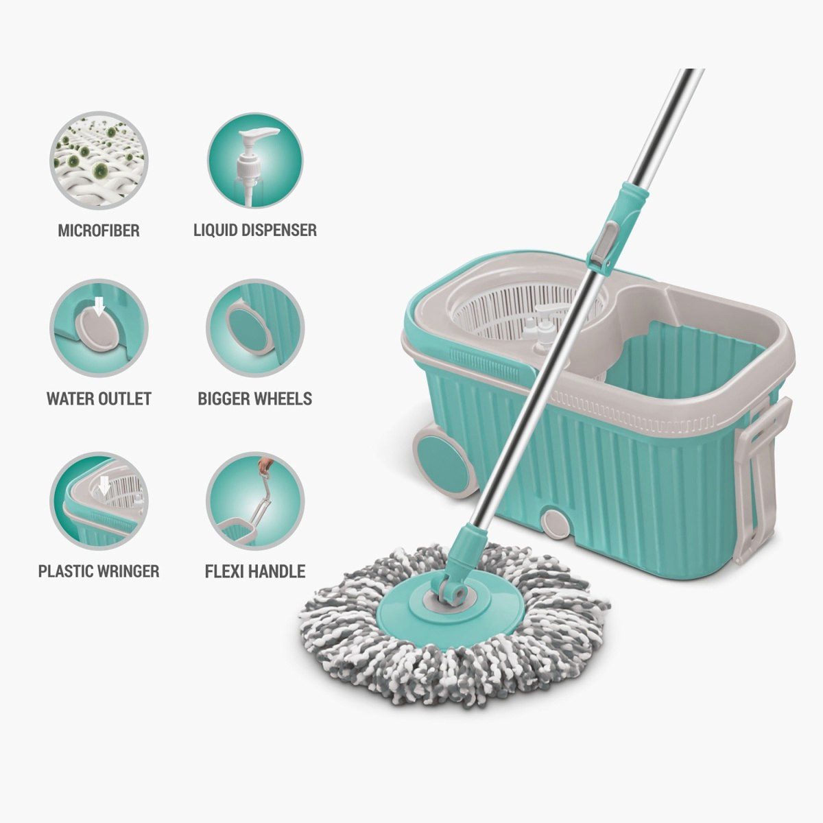 ممسحة دوارة بعجلات من لا بوليتا بريميو - 8 لتر-hbxbathroom-laundry-cleaningaccessories-image-4