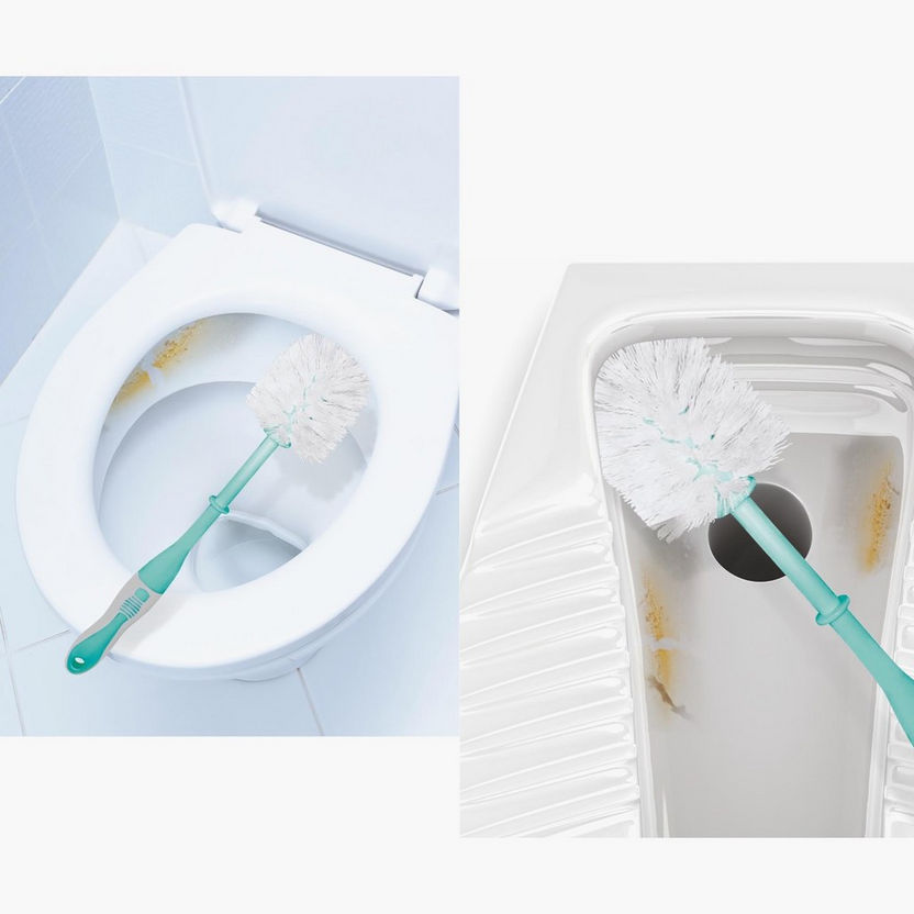 La-Pulita Premio Toilet Brush with Caddy - 13.5x48 cm-Cleaning Accessories-image-1
