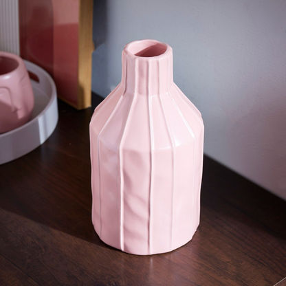 Sansa Ceramic Bottle Vase - 14x14x25.5 cms