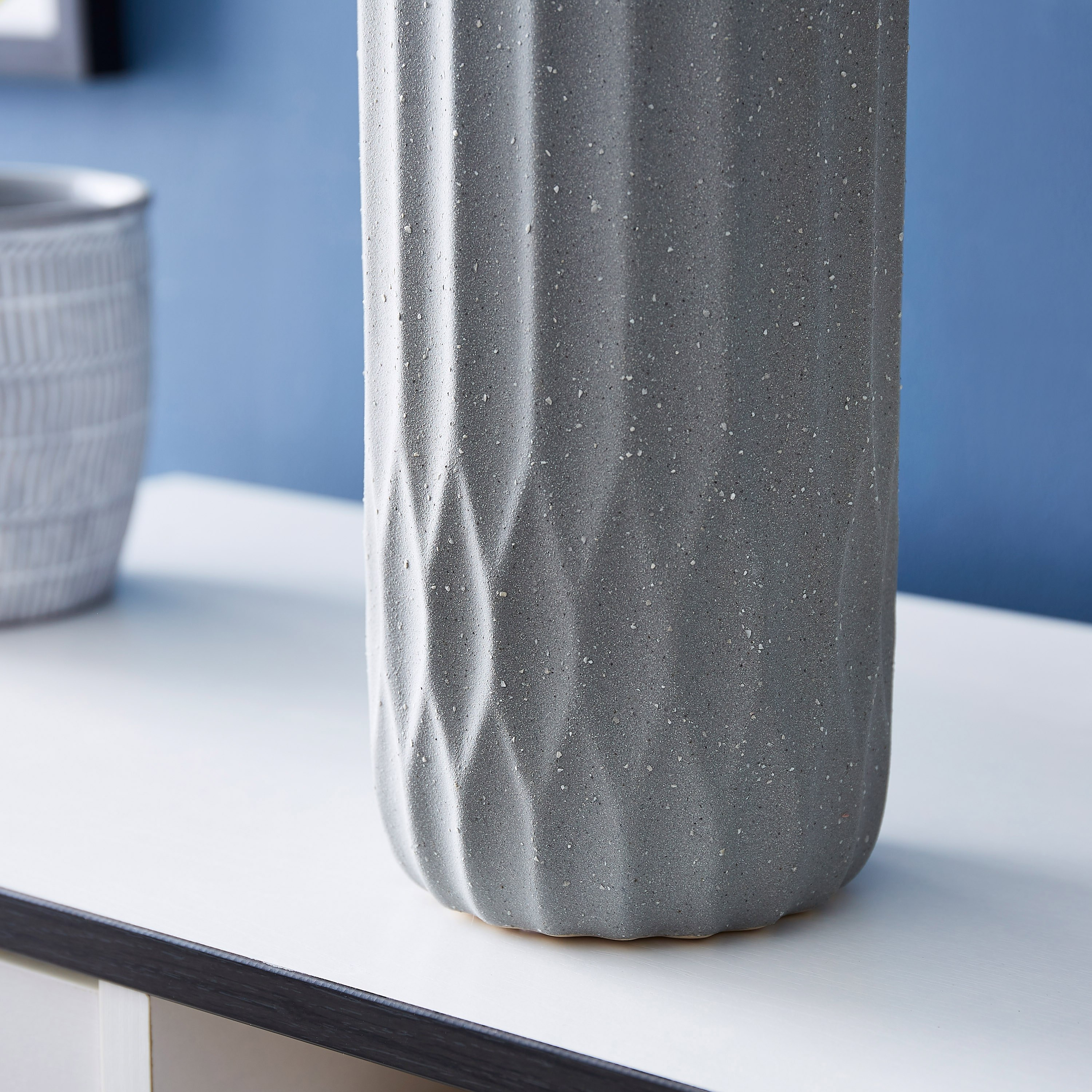 Sansa Ceramic Faceted Tall Vase - 13x13x30 cm-PROMO_HB_AE_B1G1_250925-image-3