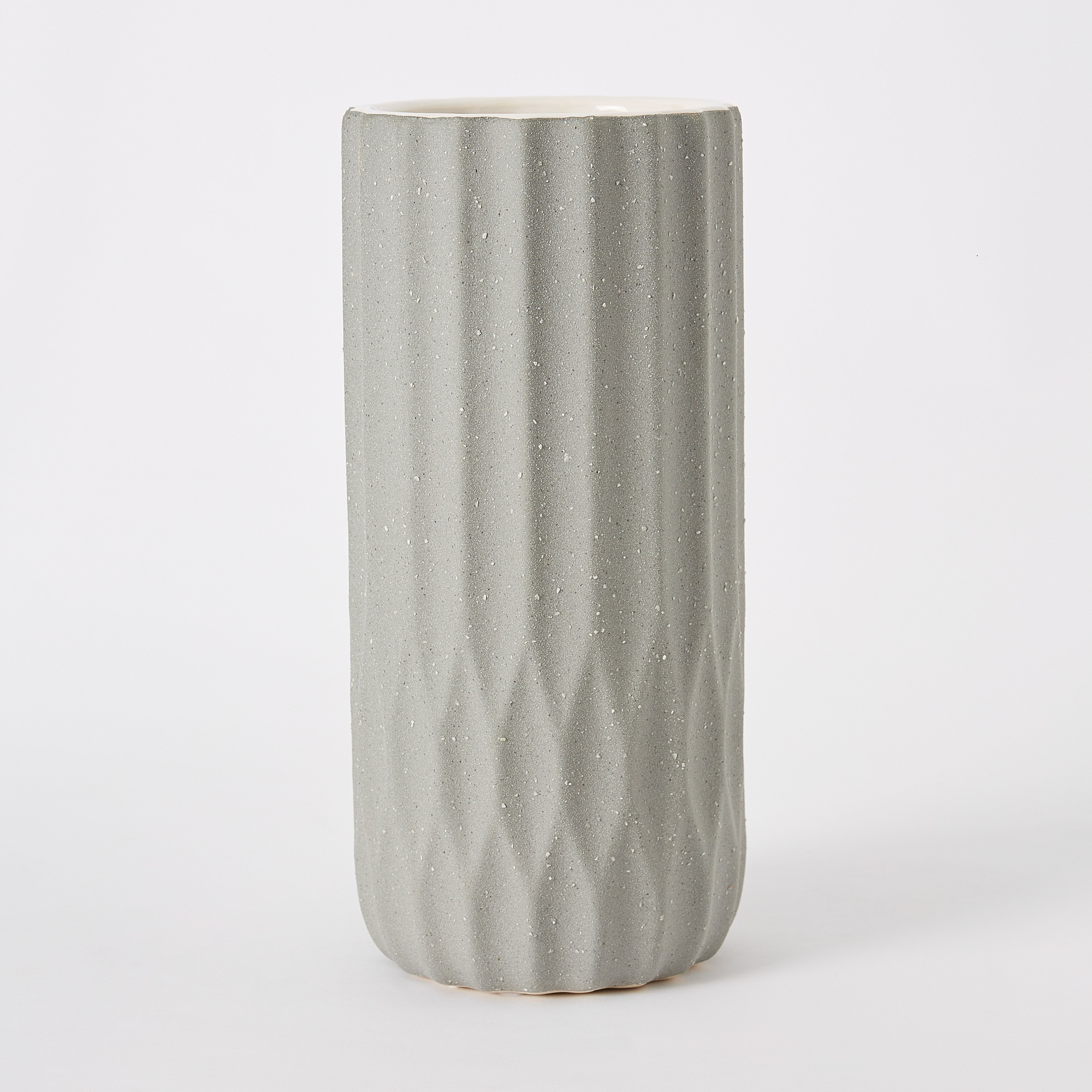 Sansa Ceramic Faceted Tall Vase - 13x13x30 cm-PROMO_HB_AE_B1G1_250925-image-5