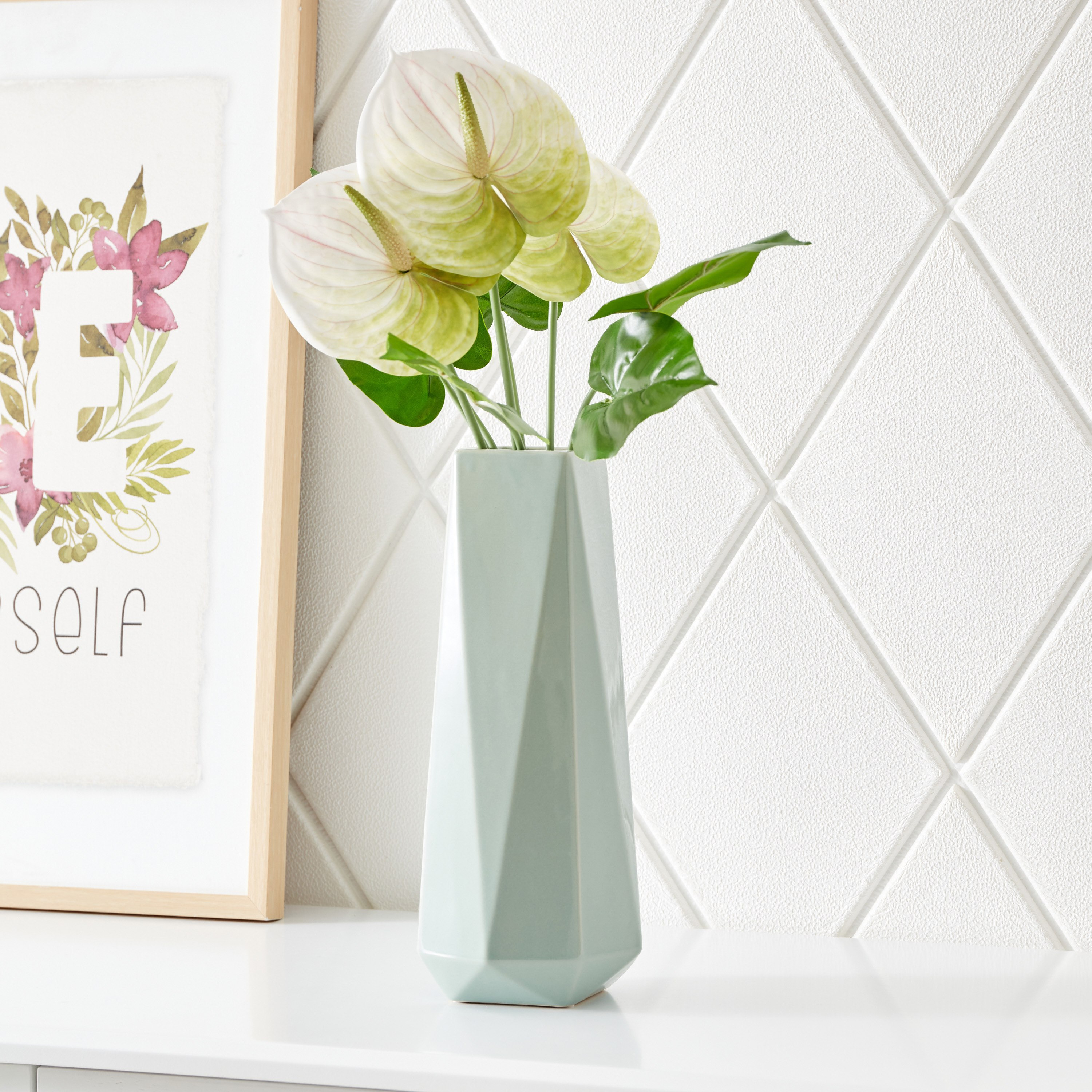 مزهرية سيراميك من سانسا - 12.5x12.5x30 سم-hbxbedroom-decorandaccessories-vases-image-1