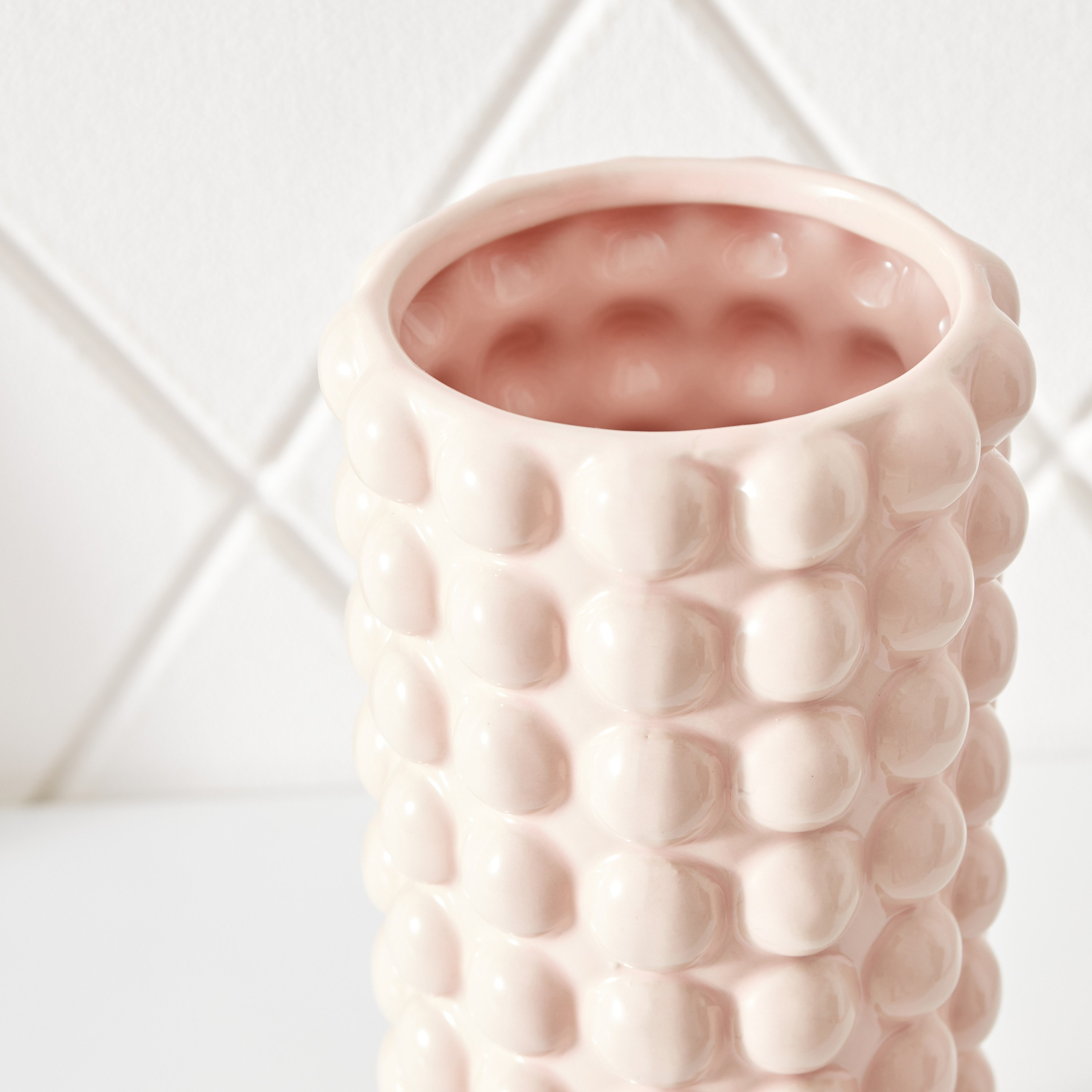 مزهرية سيراميك منقطّة ثلاثية الأبعاد من سانسا 3D × - 14x14x31 × 25.5 سم-hbxbedroom-decorandaccessories-vases-image-3