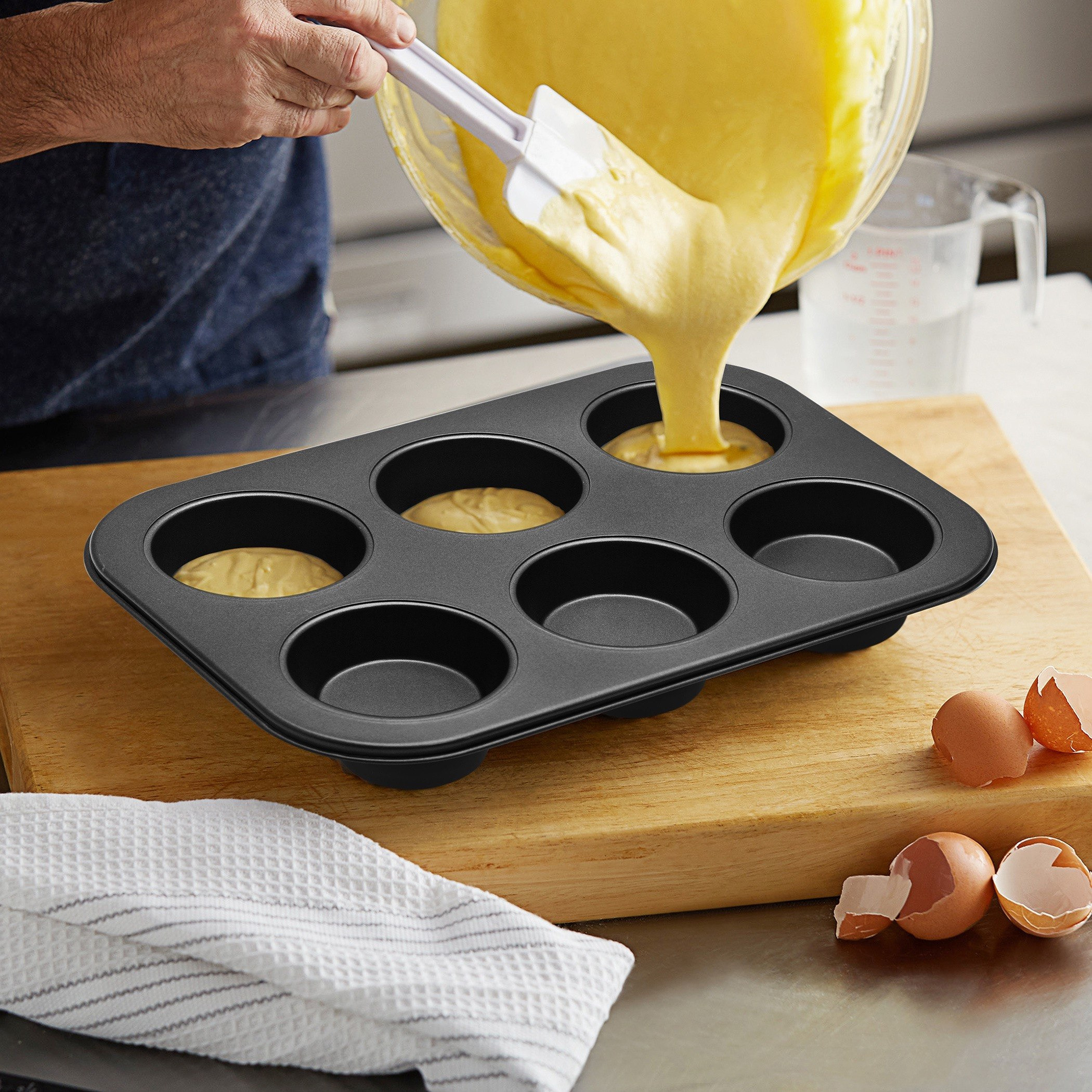 صينية مافن 6 أكواب من فيونا - 26×19×3 سم-hbxkitchen-bakeware-image-1