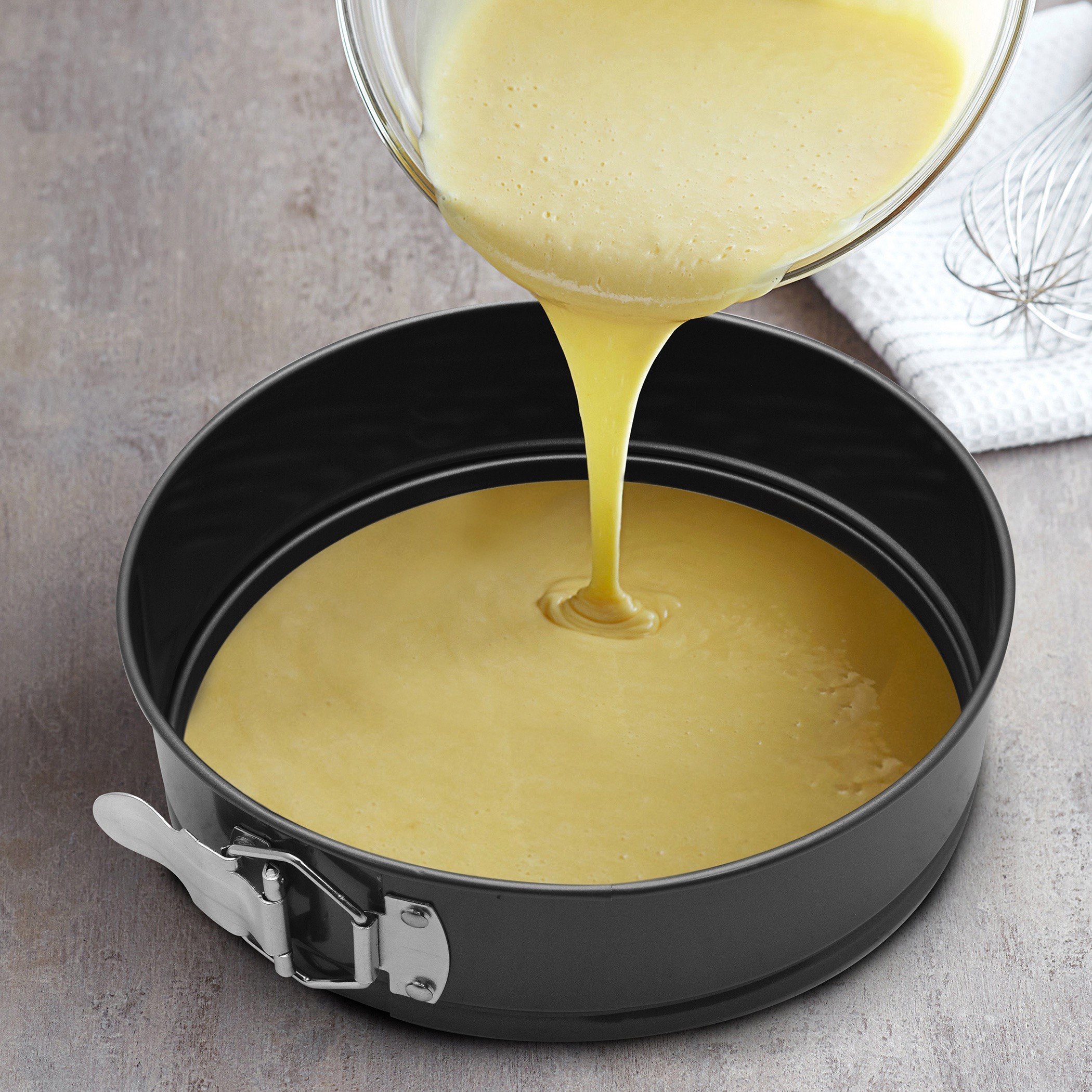 مقلاة خبز مستديرة بمشبك من فيونا - 28x28x6 سم-hbxkitchen-bakeware-image-2