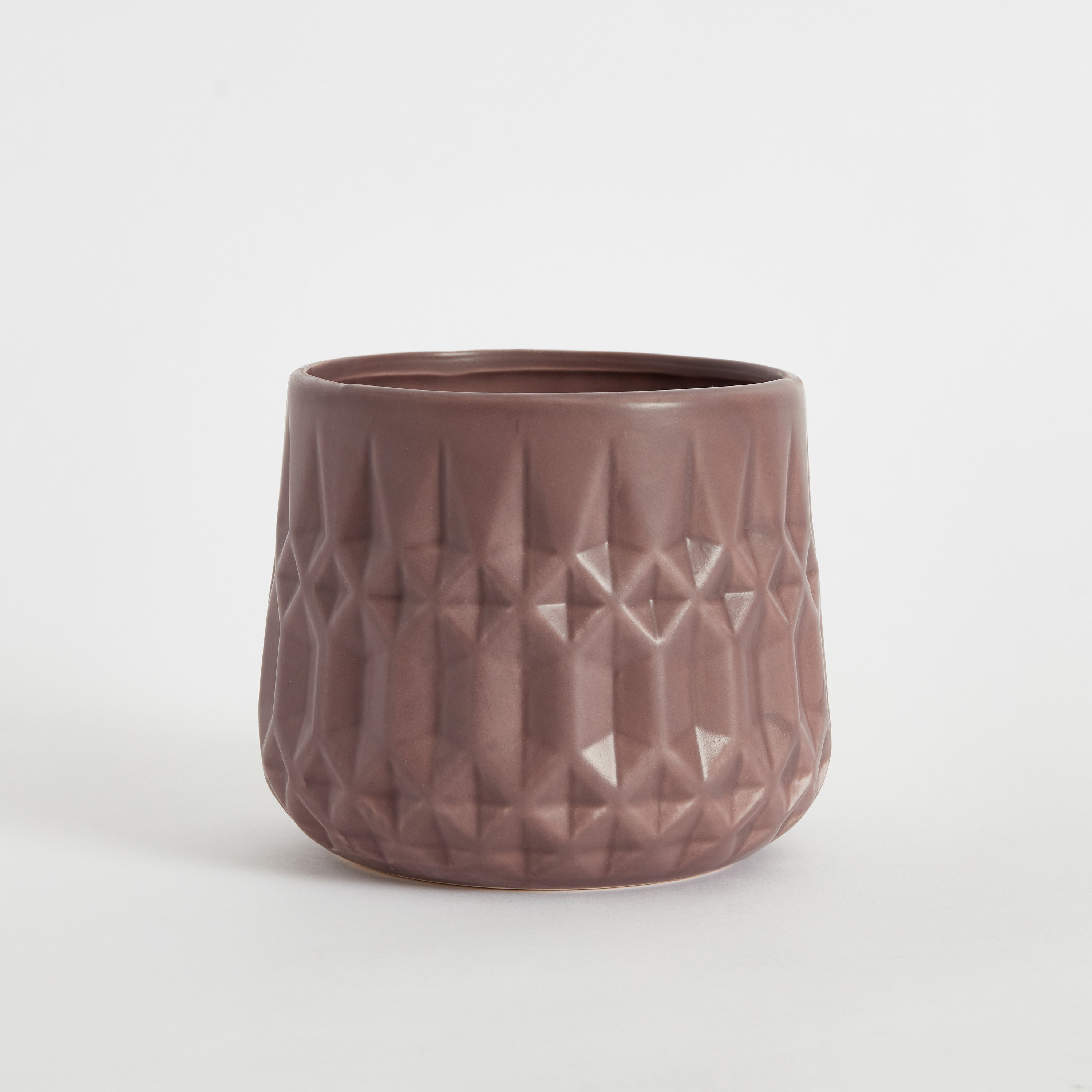 Ciara Diamond Texture Ceramic Planter - 14.3x14.3x12.3 cm-PROMO_HB_AE_B1G1_250925-image-5