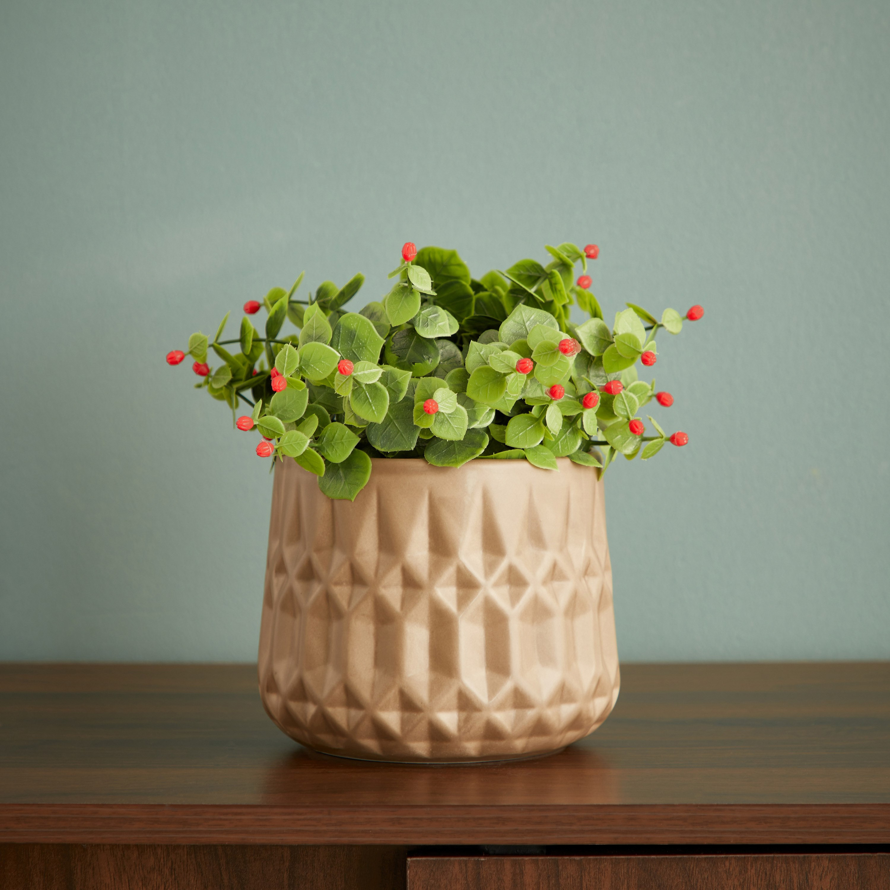 إناء زرع سيراميك ماسي الملمس من سيارا - 14.3x14.3x12.3 سم-PROMO_HB_AE_B1G1_250925-image-2