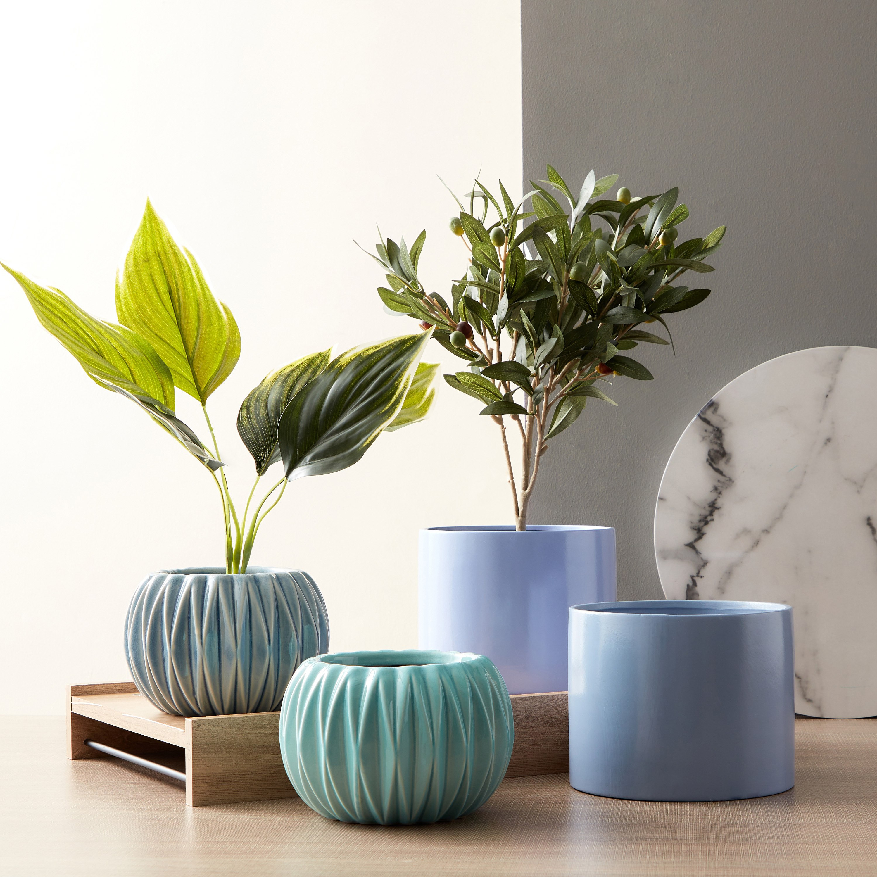 Ciara Circular Shaped Ceramic Planter - 19x19x13.5 cm-PROMO_HB_AE_B1G1_250925-image-4