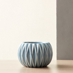 Ciara Circular Shaped Ceramic Planter - 19x19x13.5 cms
