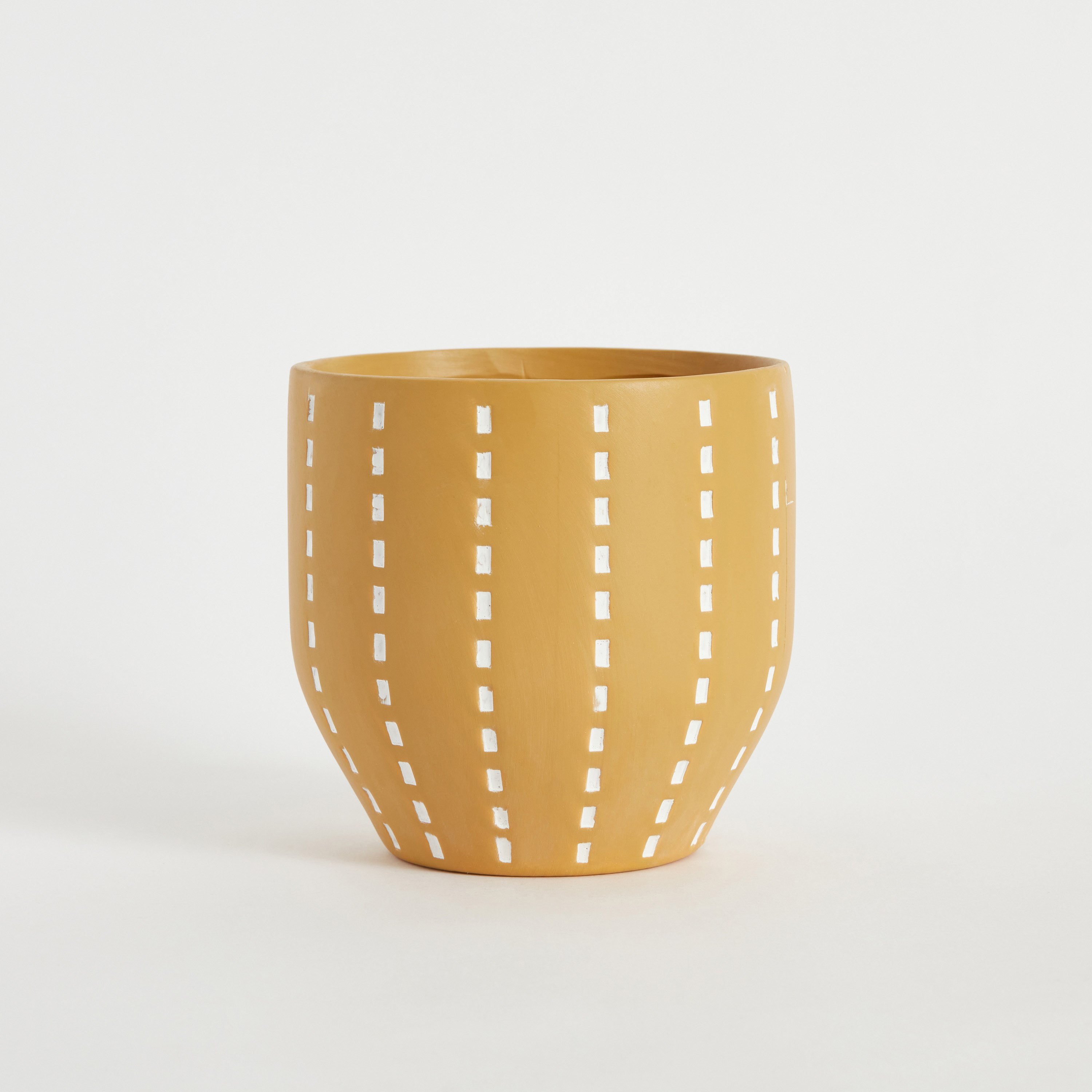 Ciara Stitch Pattern Ceramic Planter - 12.8x12.8x12.6 cm-PROMO_HB_AE_B1G1_250925-image-5