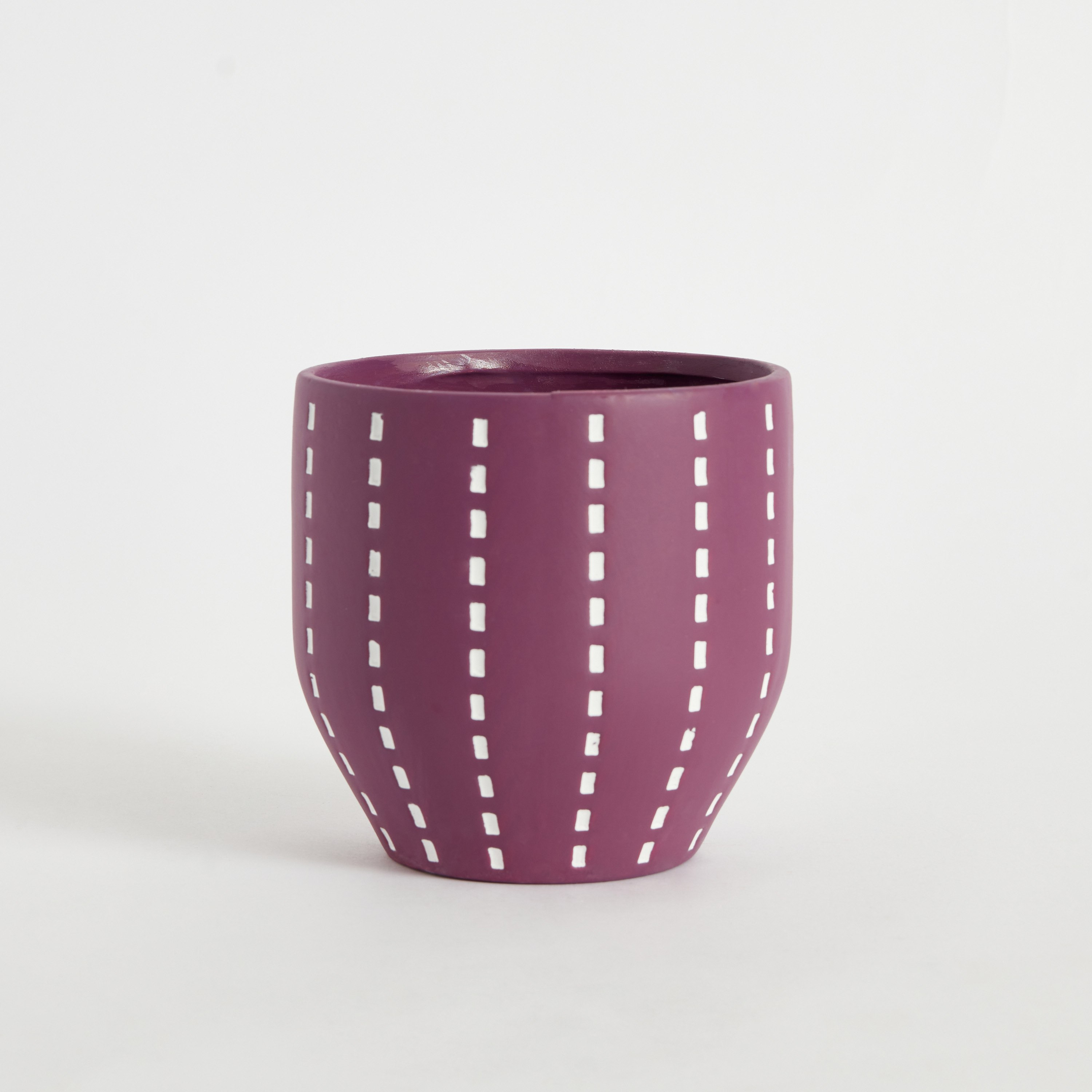 أصيص زرع سيراميك بنمط مغرّز من كيارا - 12.8x12.8x12.6 سم-PROMO_HB_AE_B1G1_250925-image-5