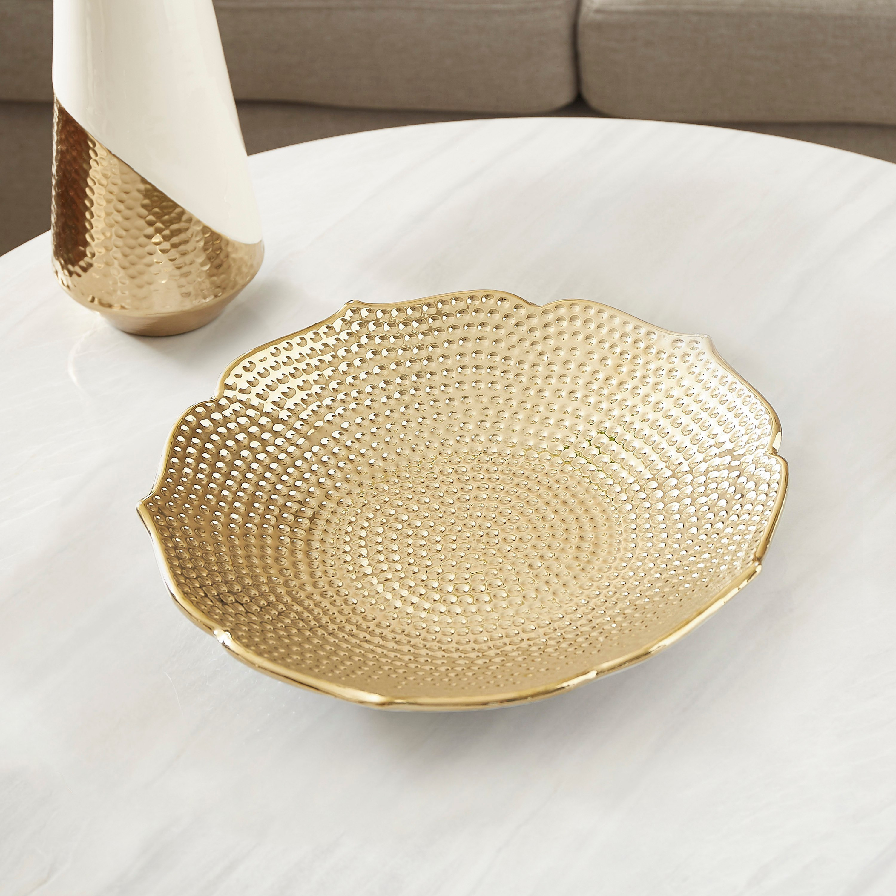 Casa Ceramic Hammered Platter - 30x30x4.3 cm-PROMO_HB_AE_B1G1_250925-image-1
